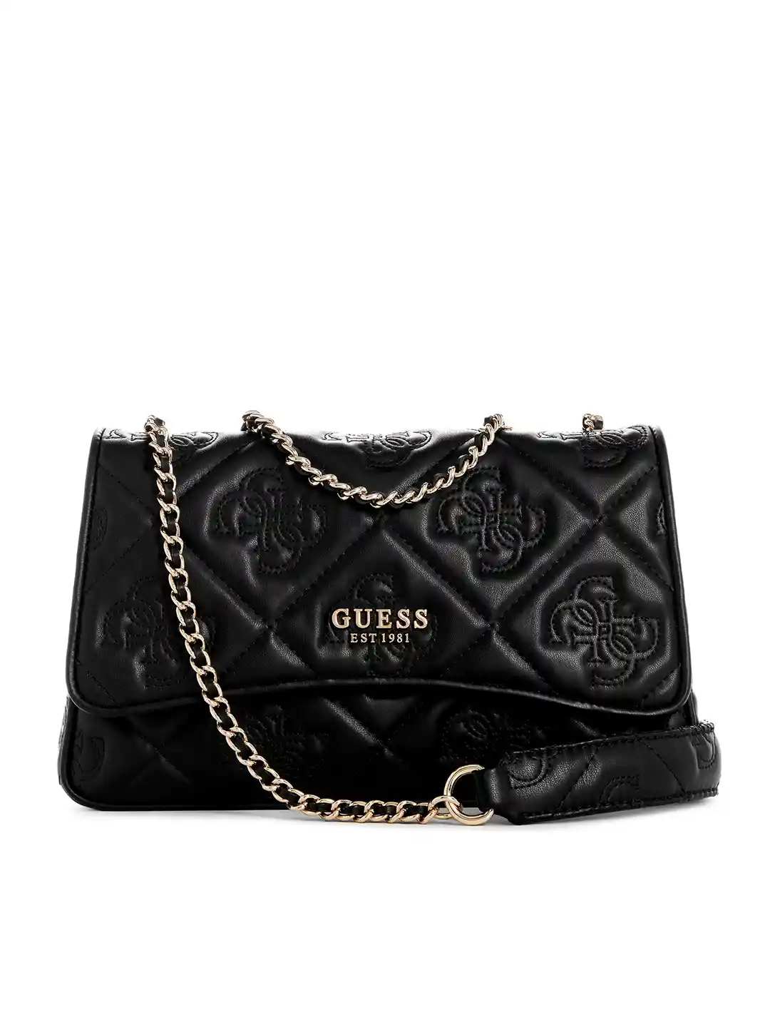 Buy GUESS Brand Logo Textured Structured Sling Bag Handbags for