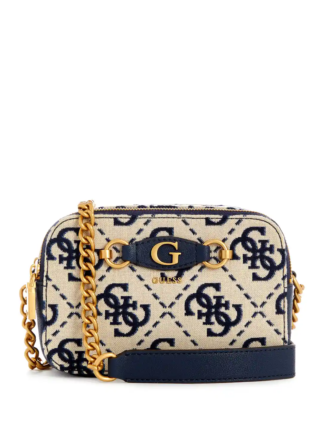 Buy GUESS Brand Logo Woven Design Structured Sling Bag Handbags