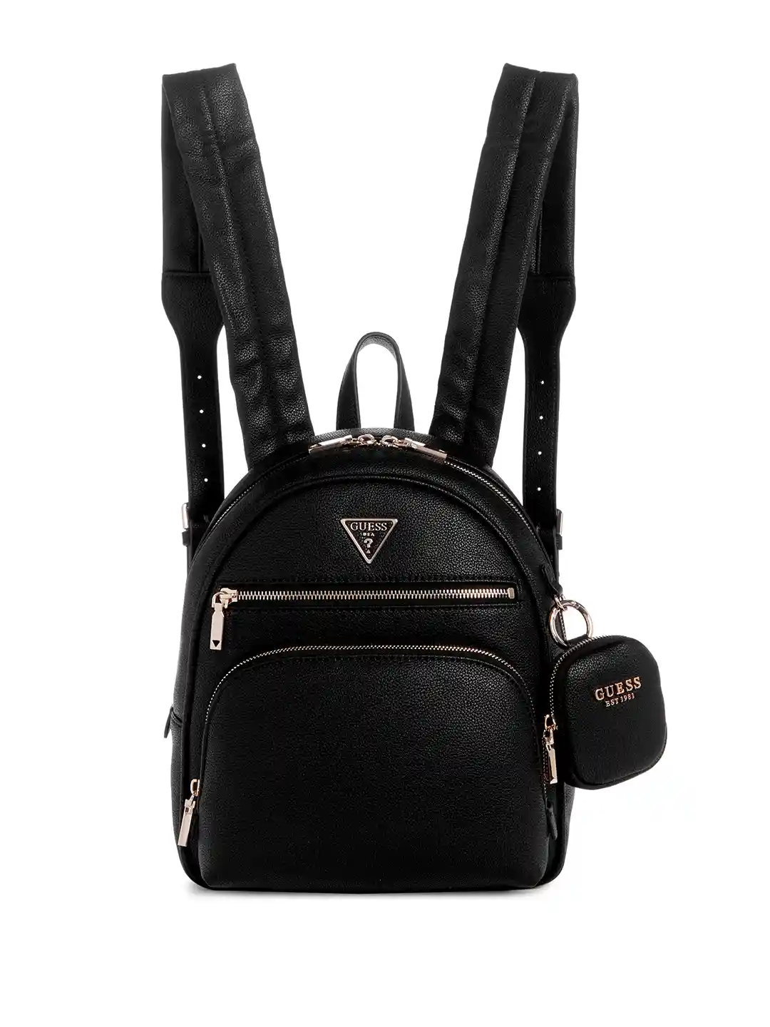 Black Backpack Rucksack Mini Guess Backpack GUESS Women Textured