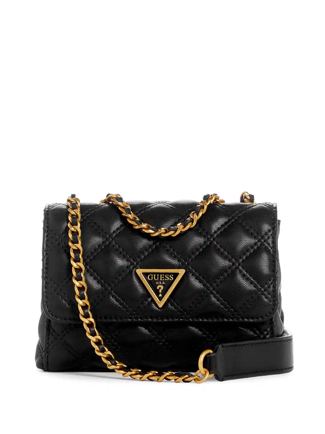 Buy GUESS Geometric Textured Structured Convertible Mini Shoulder