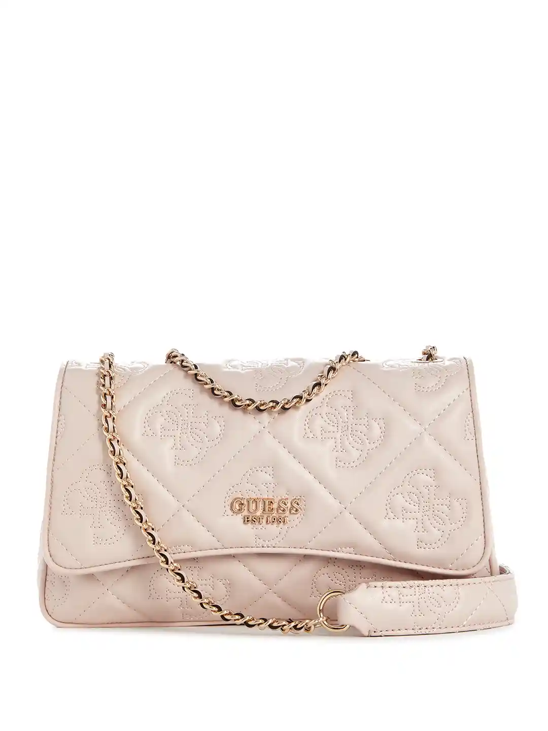 Buy GUESS Brand Logo Structured Sling Bag with Quilted Detail