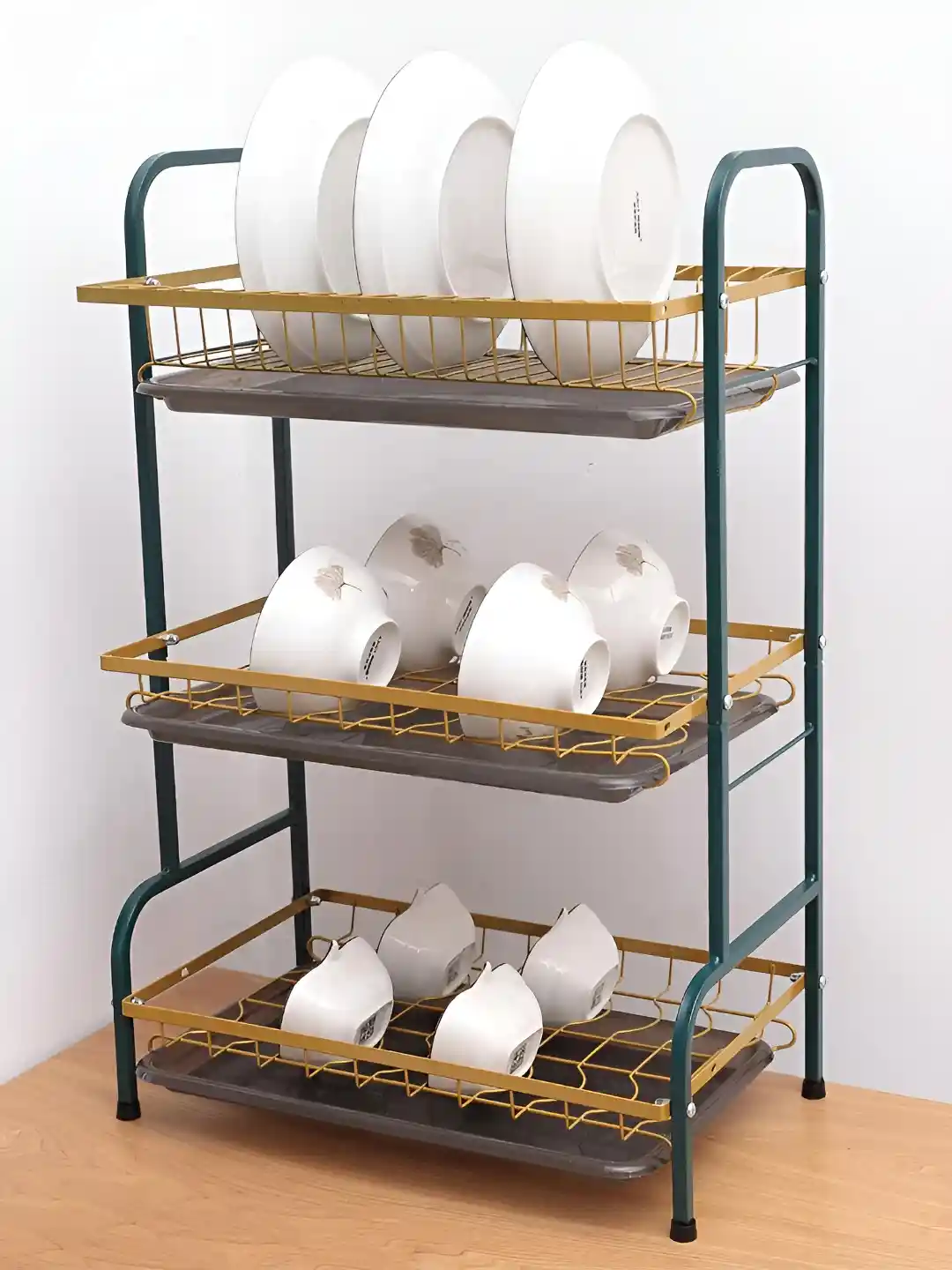 Plate Rack Industrial Dish Drying Rack Buy Kuber Industries Brown