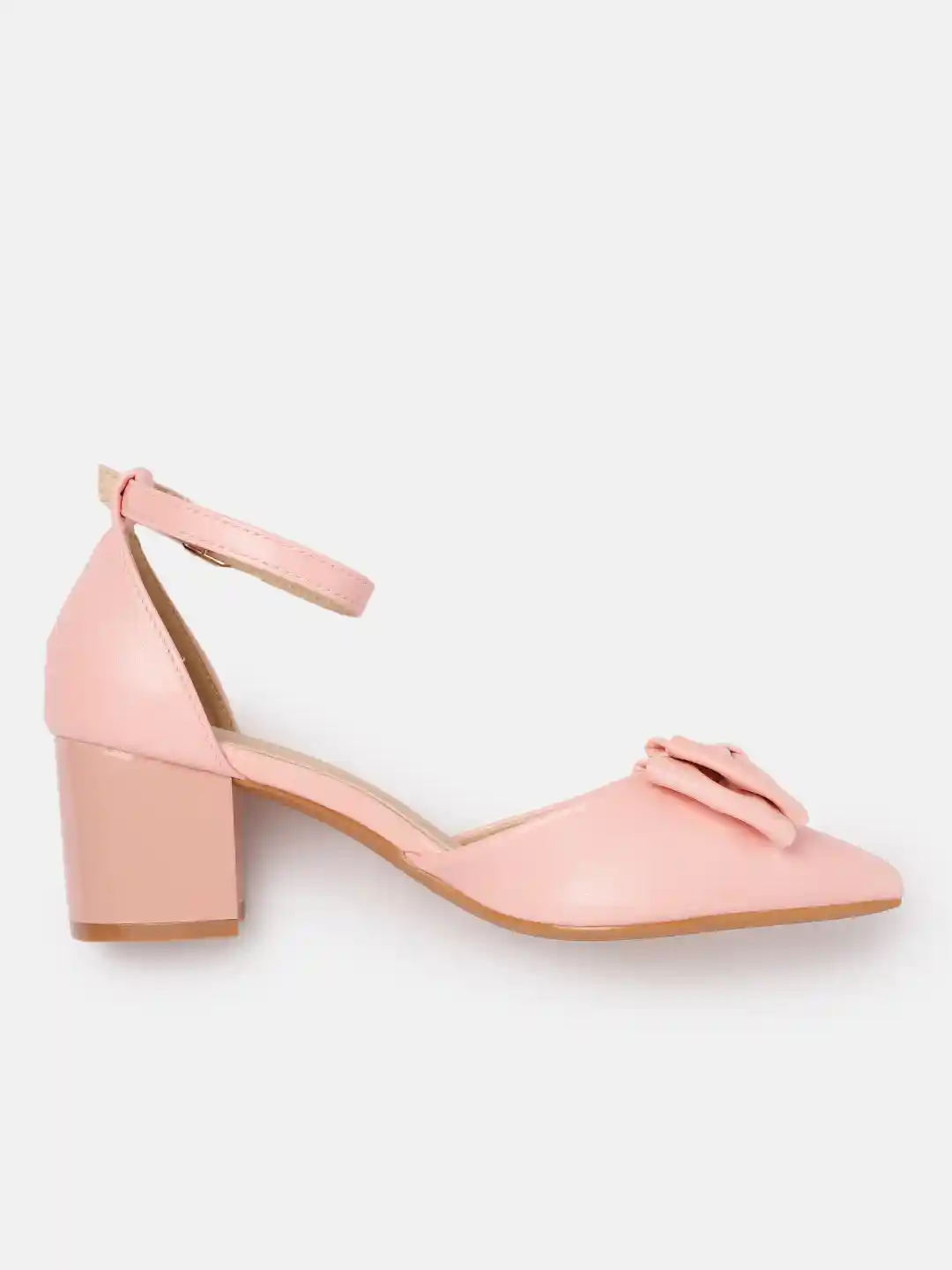 Buy Allen Solly Women Block Heeled Pumps with Bows Heels for