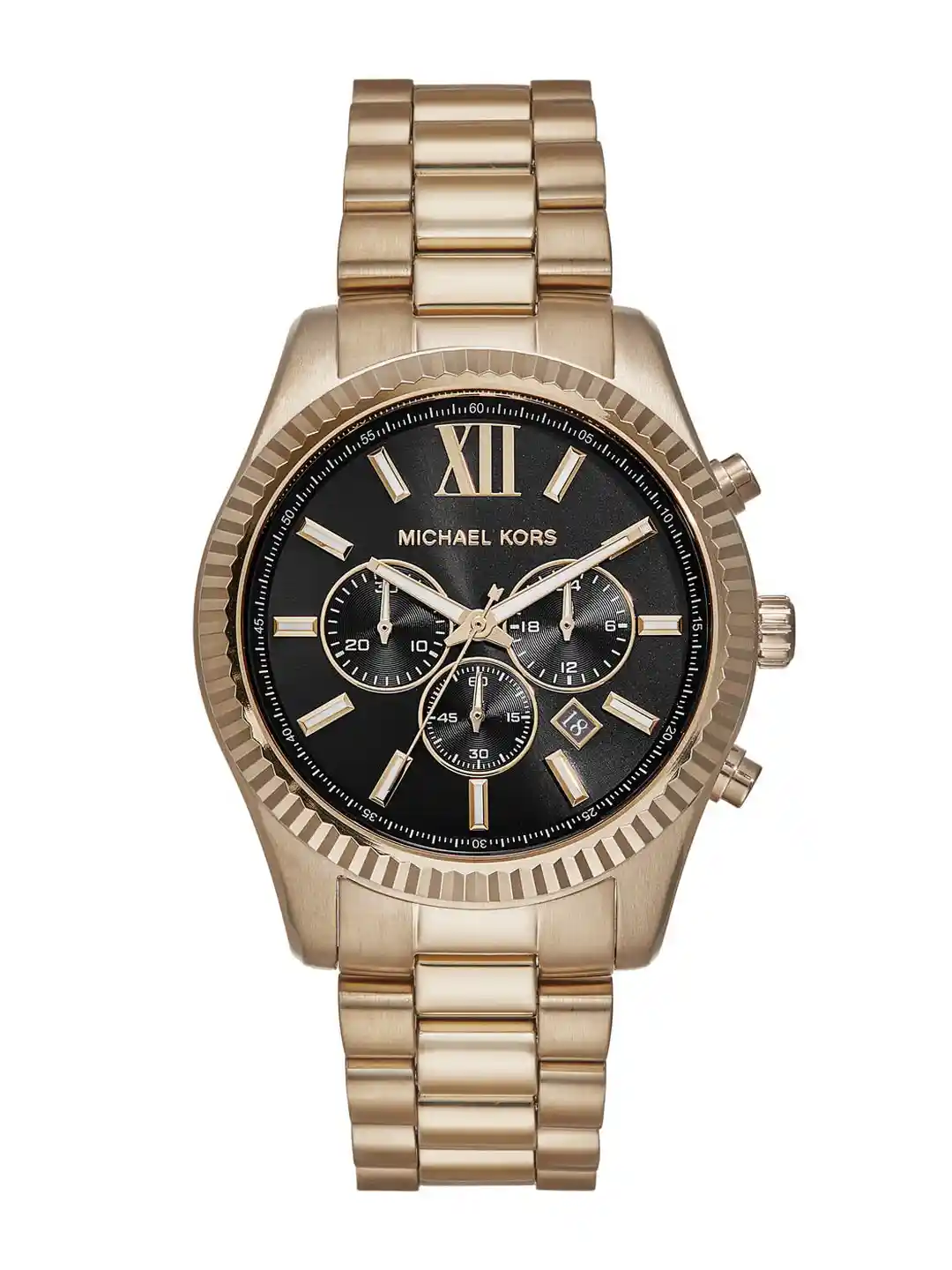Buy Michael Kors Men Textured Dial Stainless Steel Straps