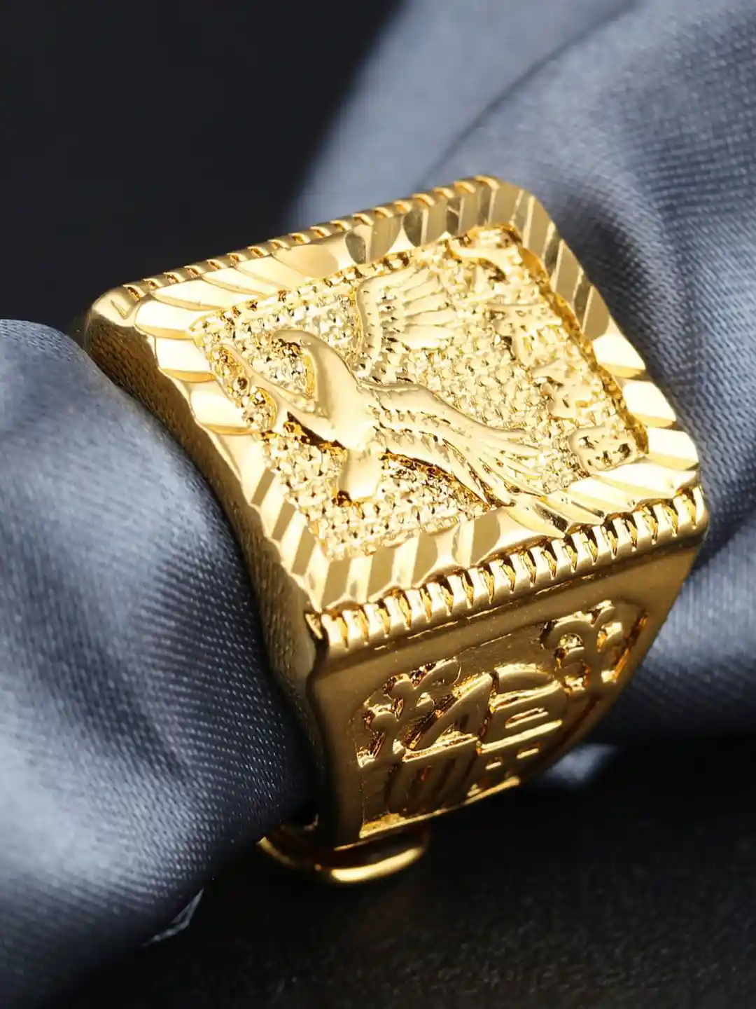 Buy Yellow Chimes Men Gold-Plated Finger Ring Ring for Men