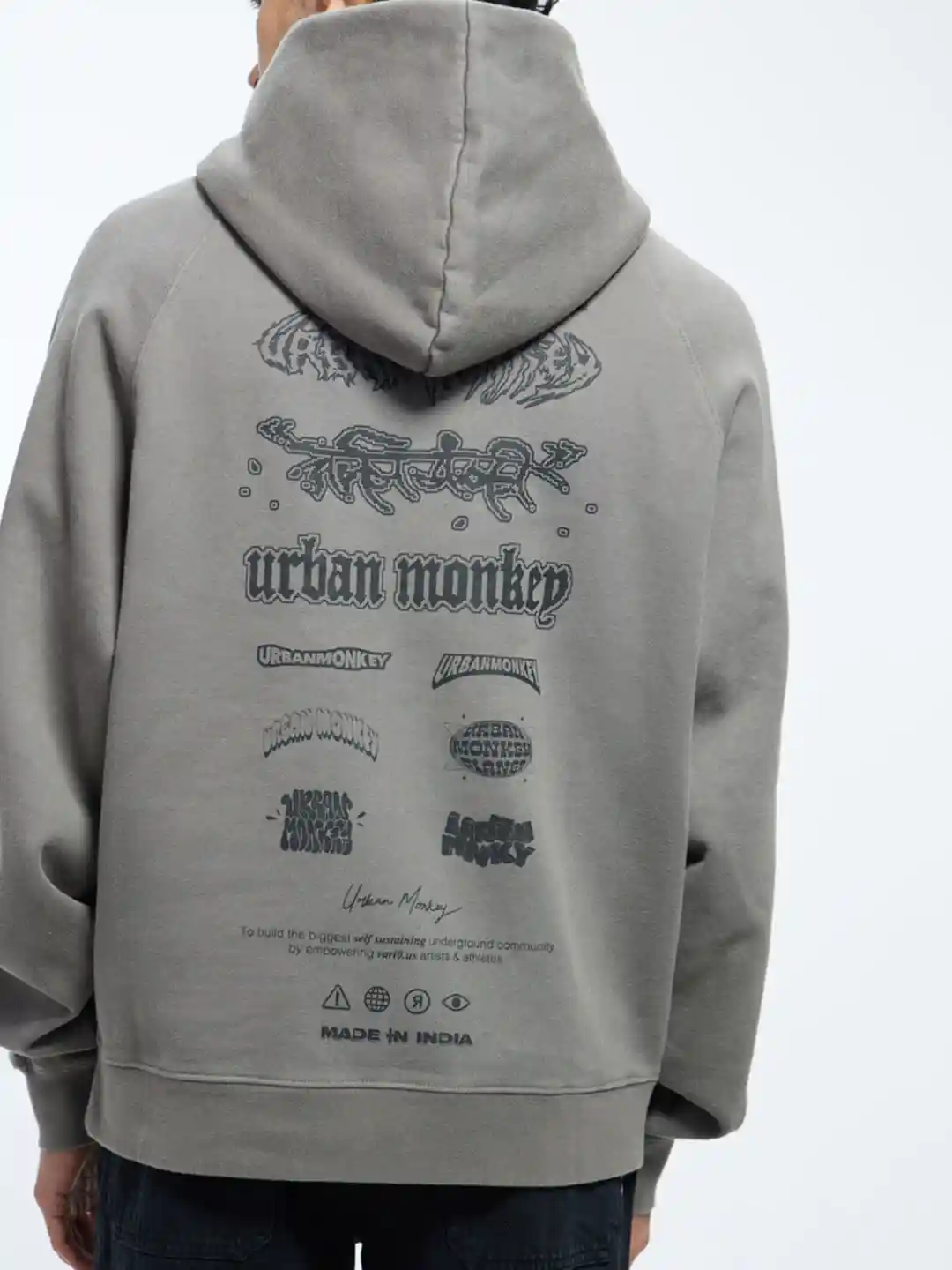 Urban Monkey Online Shop Hoodies Urban Monkey Unisex Typography