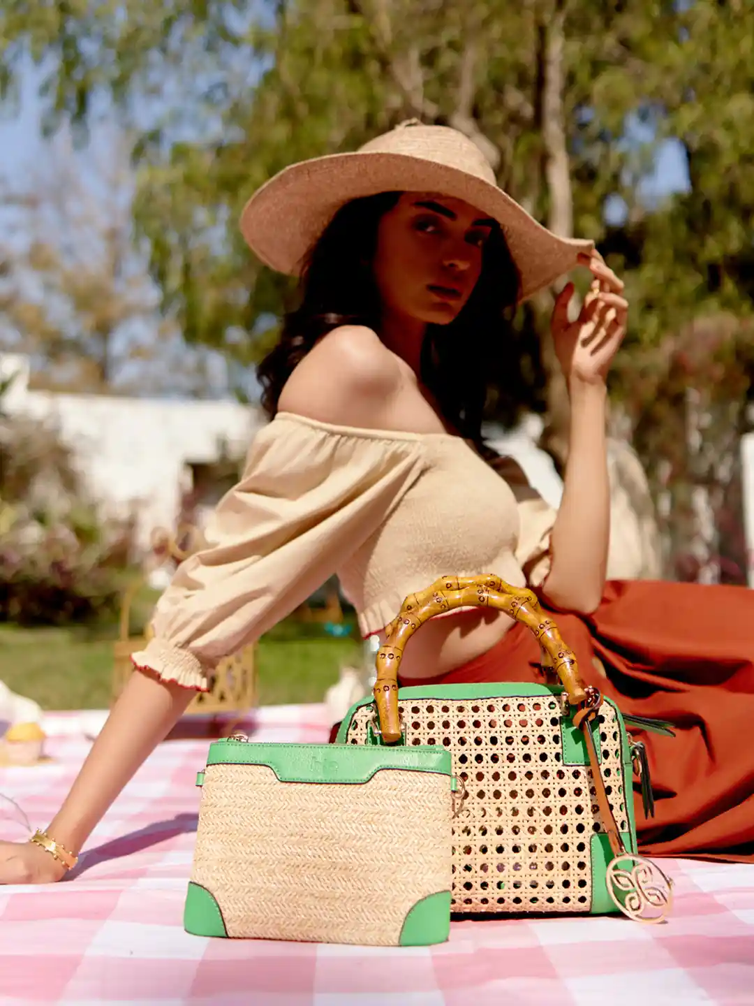 Buy HIE Mila Women Structured Self-Design Jute Sling Hand Bag with