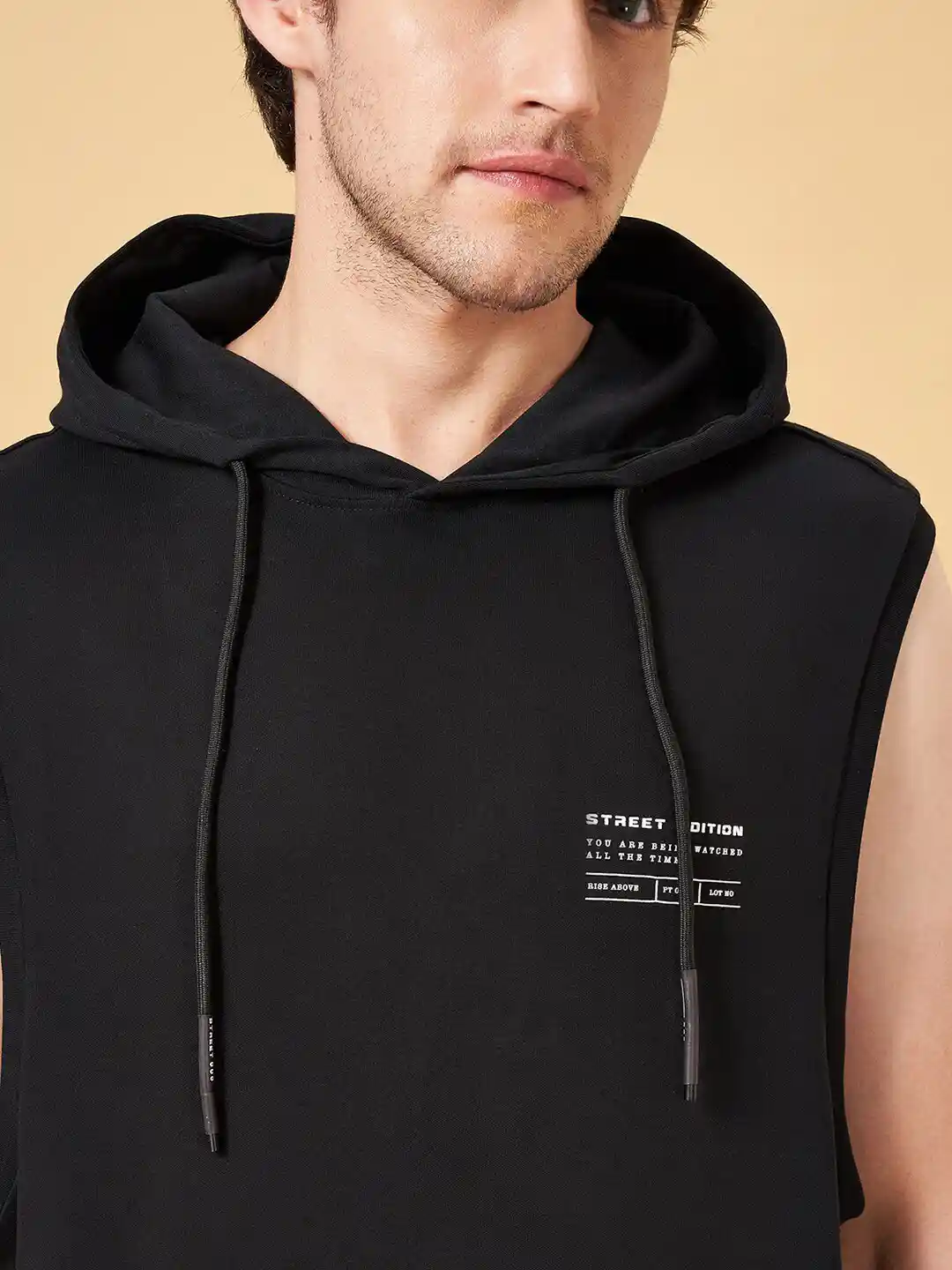 Buy Street 808 by Pantaloons Hooded Sleeveless Pure Cotton