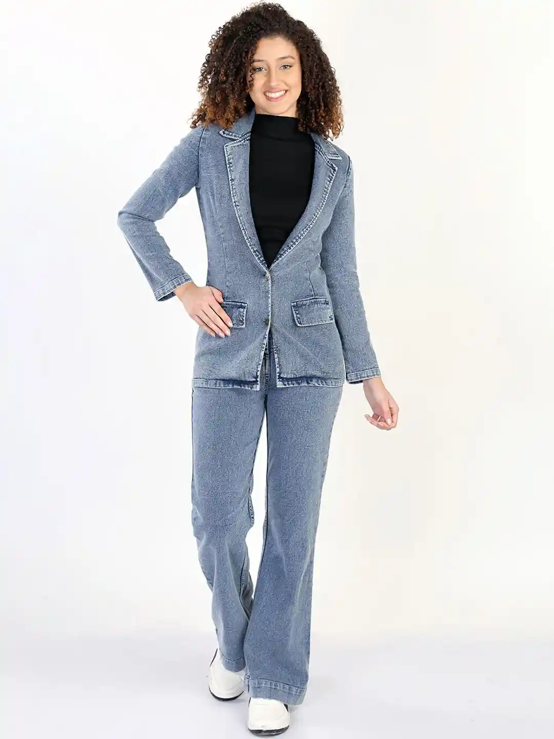 Buy Chemistry Denim Blazer Bootcut Jeans Co-Ords for Women