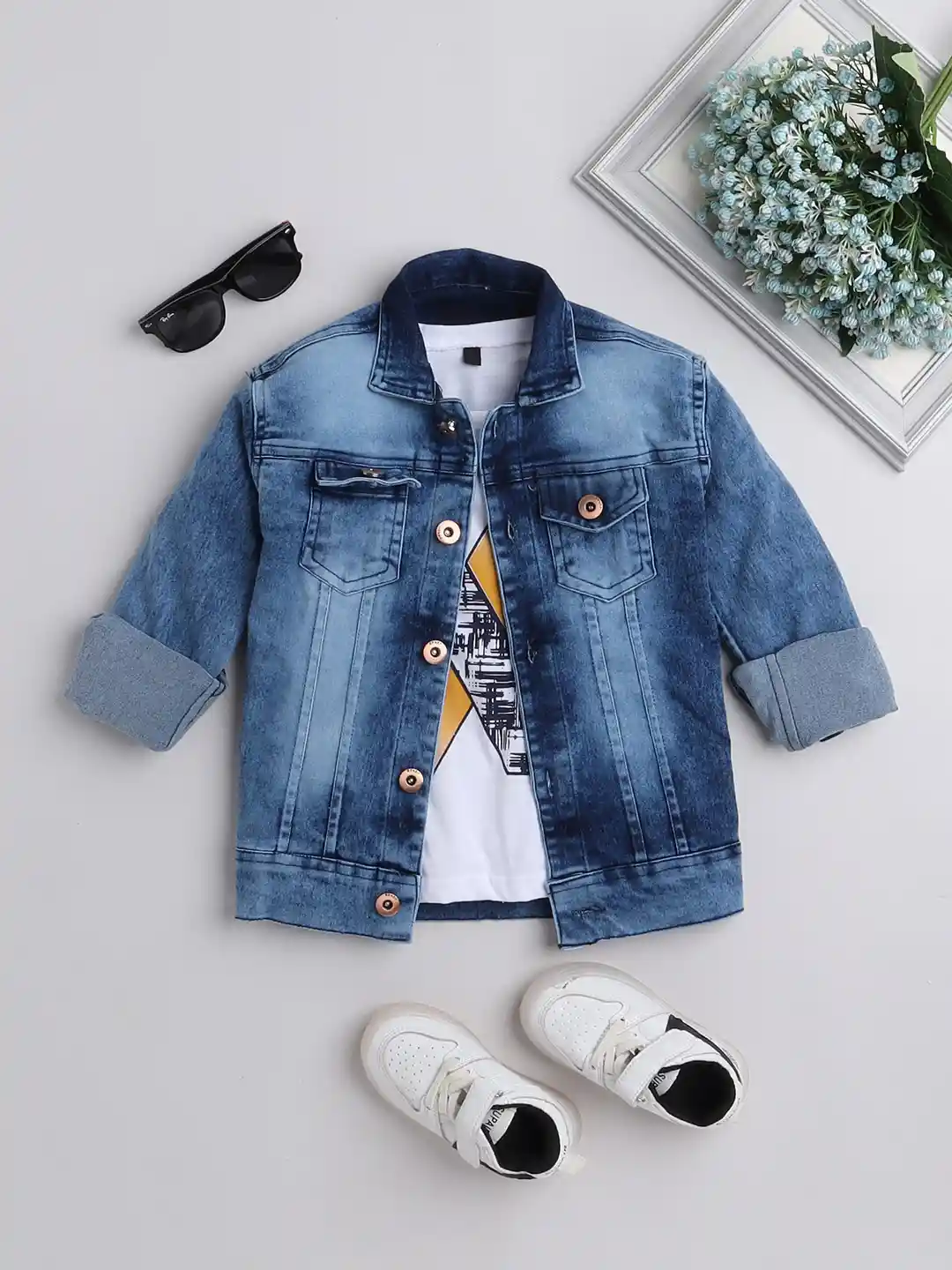 Sherpa Next Boys Denim Jacket Boys Sherpa Lined Denim Jacket