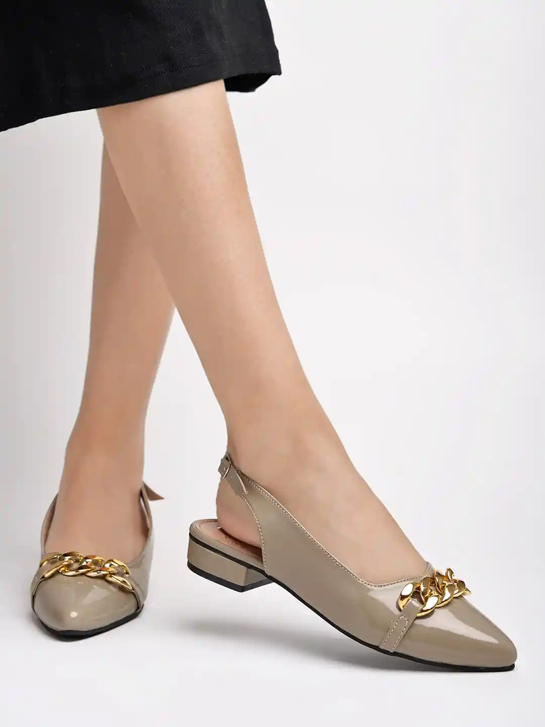 Buy Shoetopia Embellished Pointed Toe Block Heel Pumps Heels for