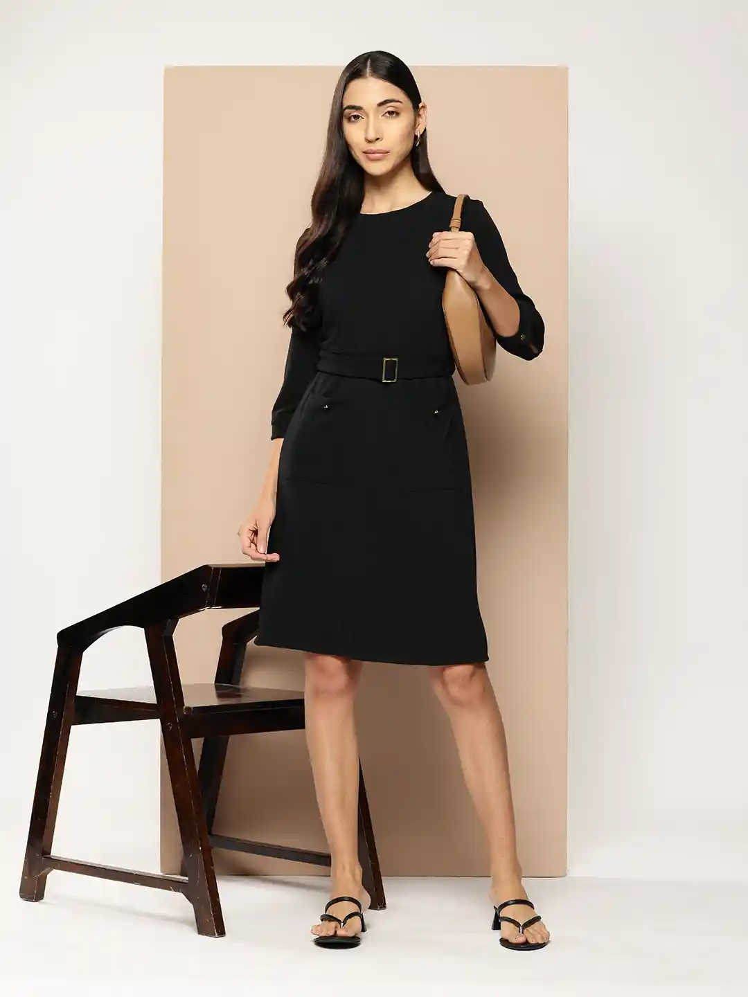 Buy Chemistry Belted A-Line Smart Formal Dress Dresses for Women