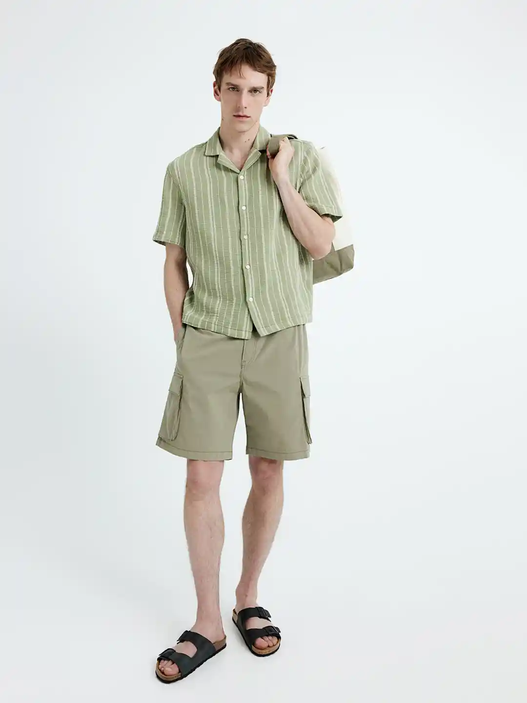 Buy H&M Regular Fit Textured-Knit Resort Shirt Shirts for Men