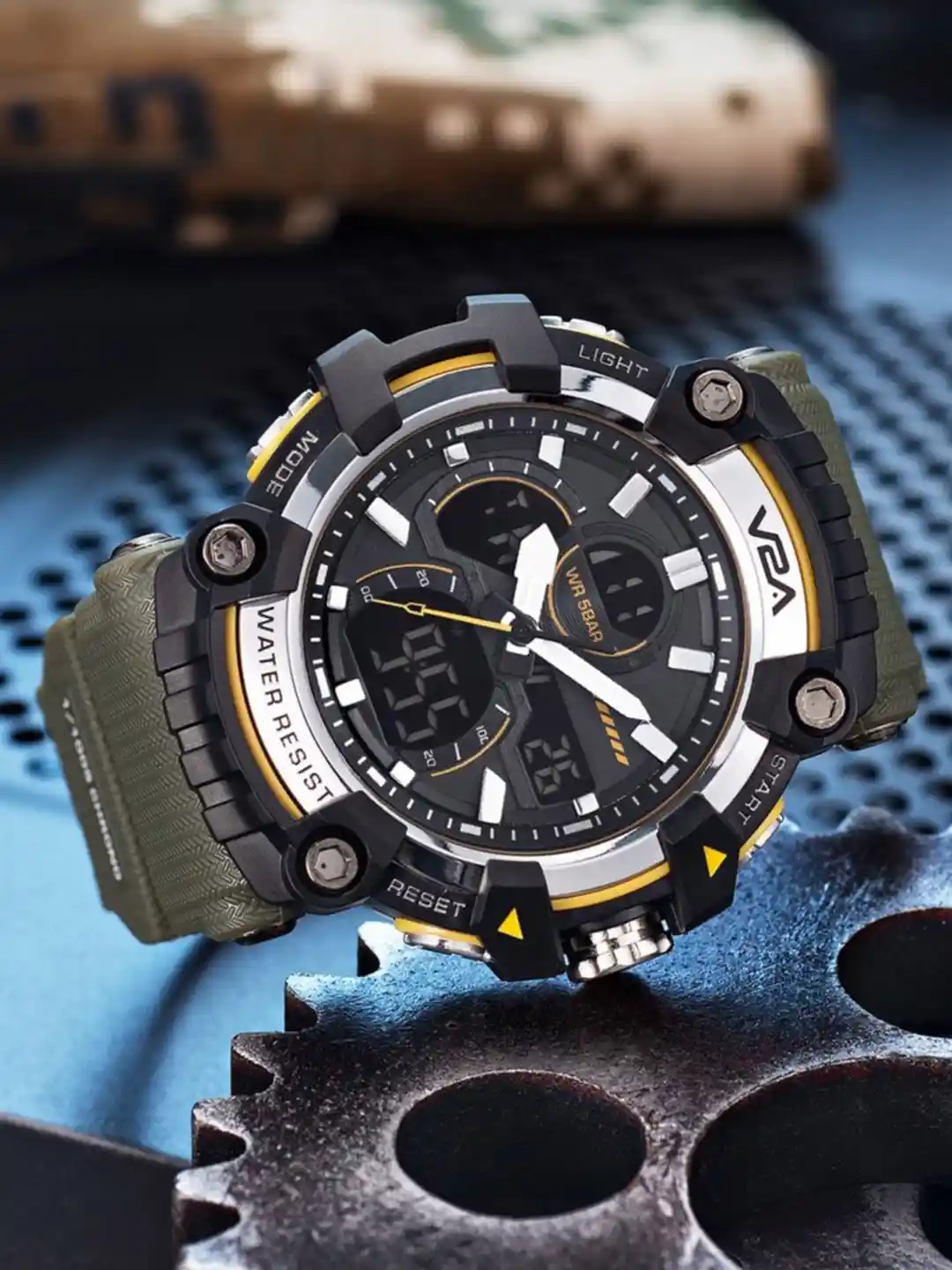 Buy V2A Men Bracelet Style Straps Analogue Digital Multi