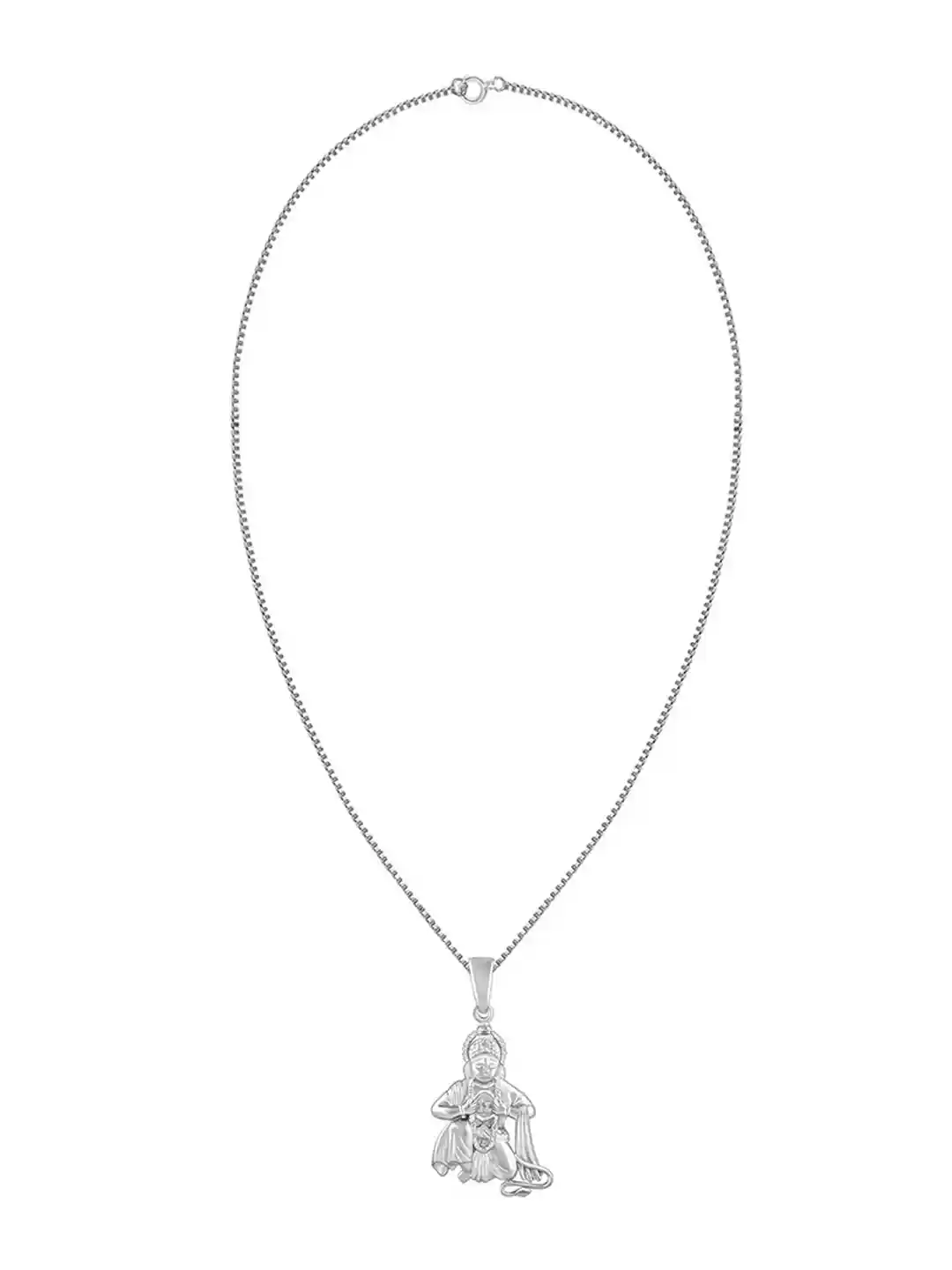 Buy GIVA Rhodium-Plated 925 Sterling Silver Contemporary Hanuman