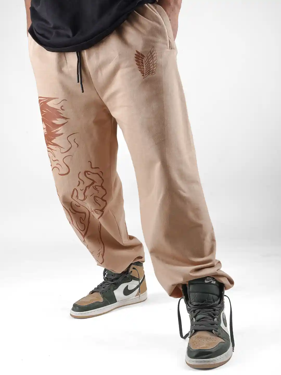 Buy COMICSENSE Men Attack on Titan Anime Printed Baggy Fit Joggers