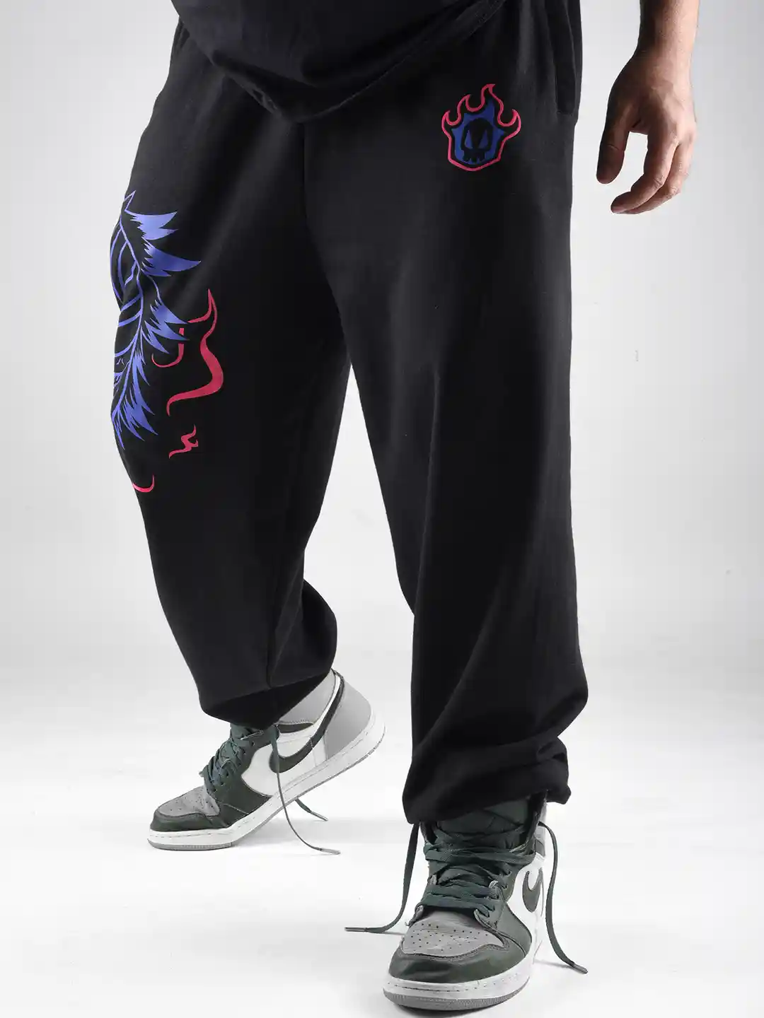 Buy COMICSENSE Men Bleach Anime Soul Reaper Neon Printed Cotton