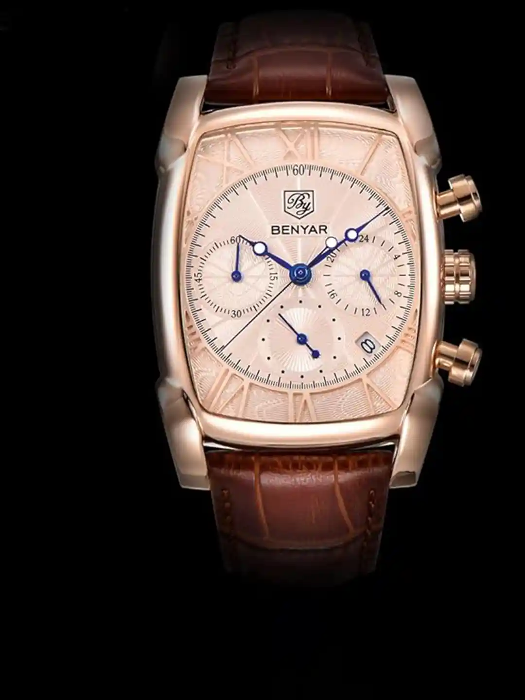 Buy BENYAR Men Printed Dial Leather Wrap Around Straps Analogue