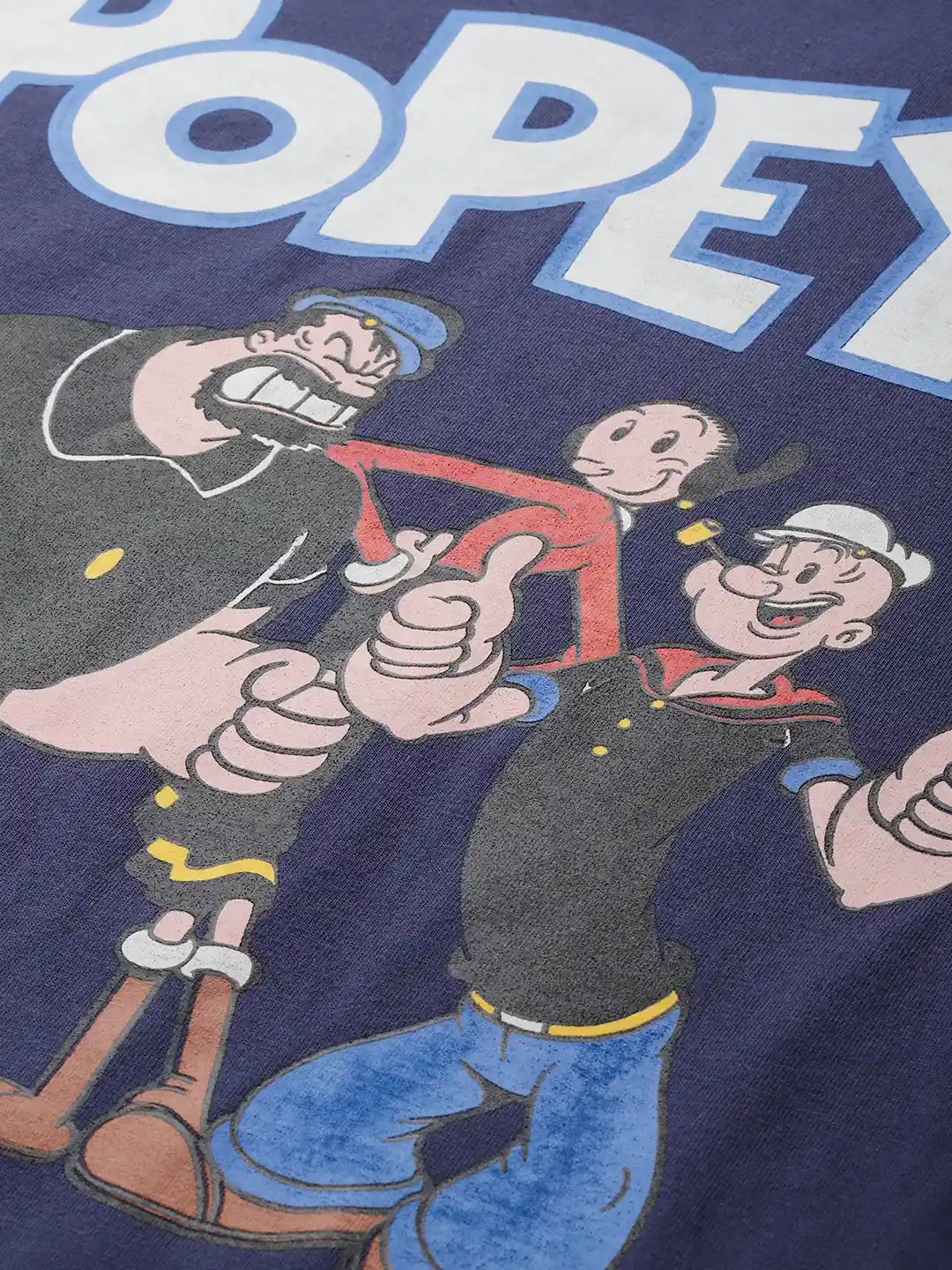 Buy WROGN Popeye Printed Drop-Shoulder Sleeves Cotton Oversized T