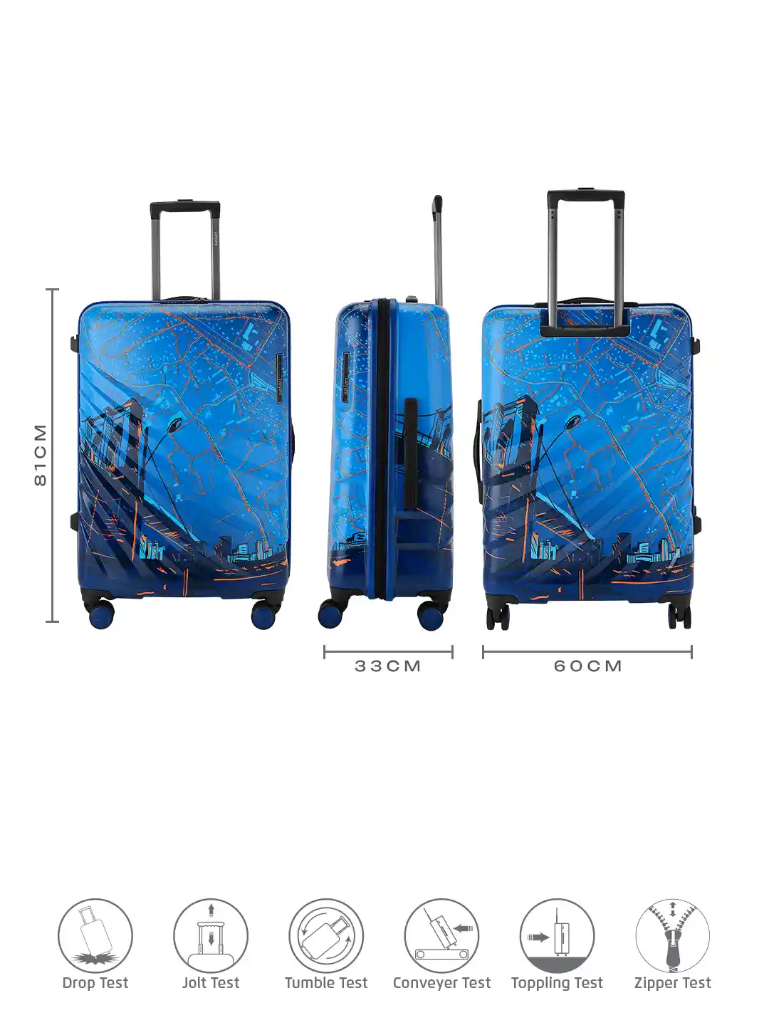 Tsa Lock Safari Trolley Bags Large Size Safari Korrekt 4W Spinner