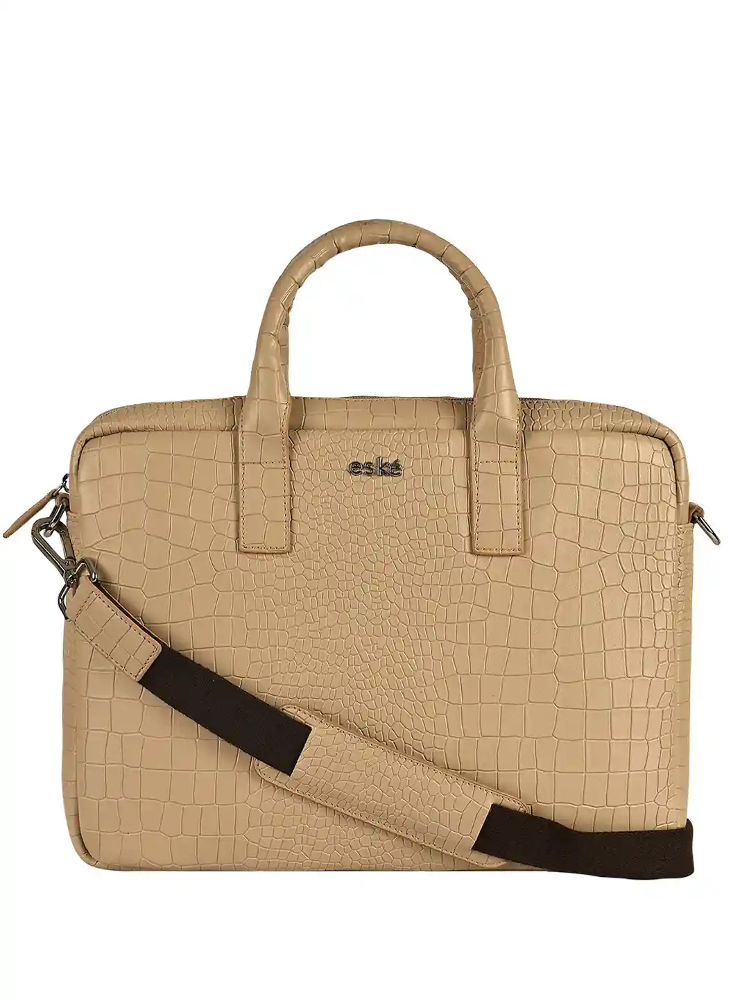 Buy eske Men Beige Solid Multiple Organizers Adjustable Strap 13