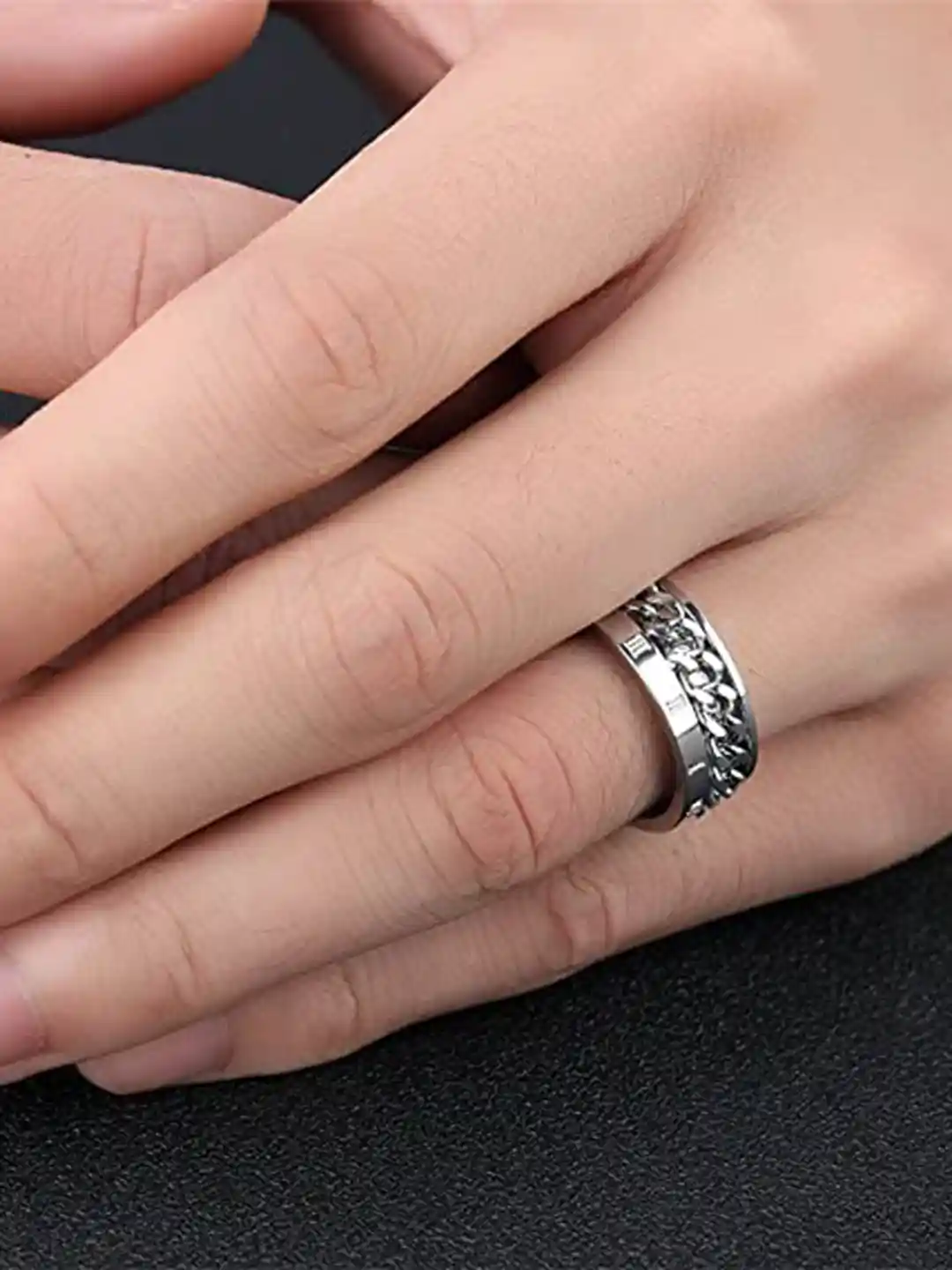 Buy MEENAZ Men Set Of Stainless Steel Gold-Plated Silver