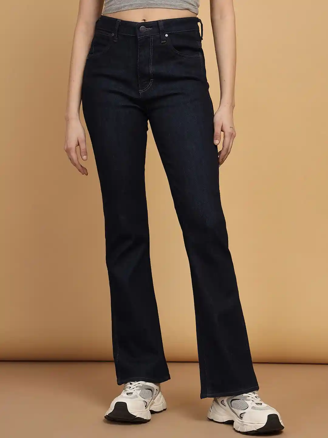 Buy Wrangler Women Bootcut High-Rise Stretchable Jeans Buy Wrangler Women Bootcut High-Rise Stretchable Jeans