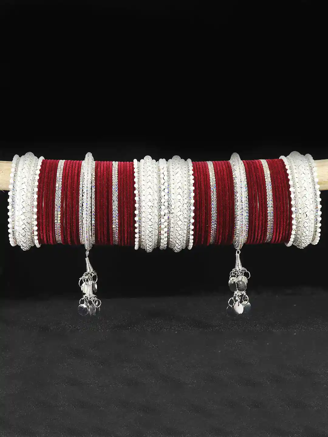 bridal bangles wine color bangles