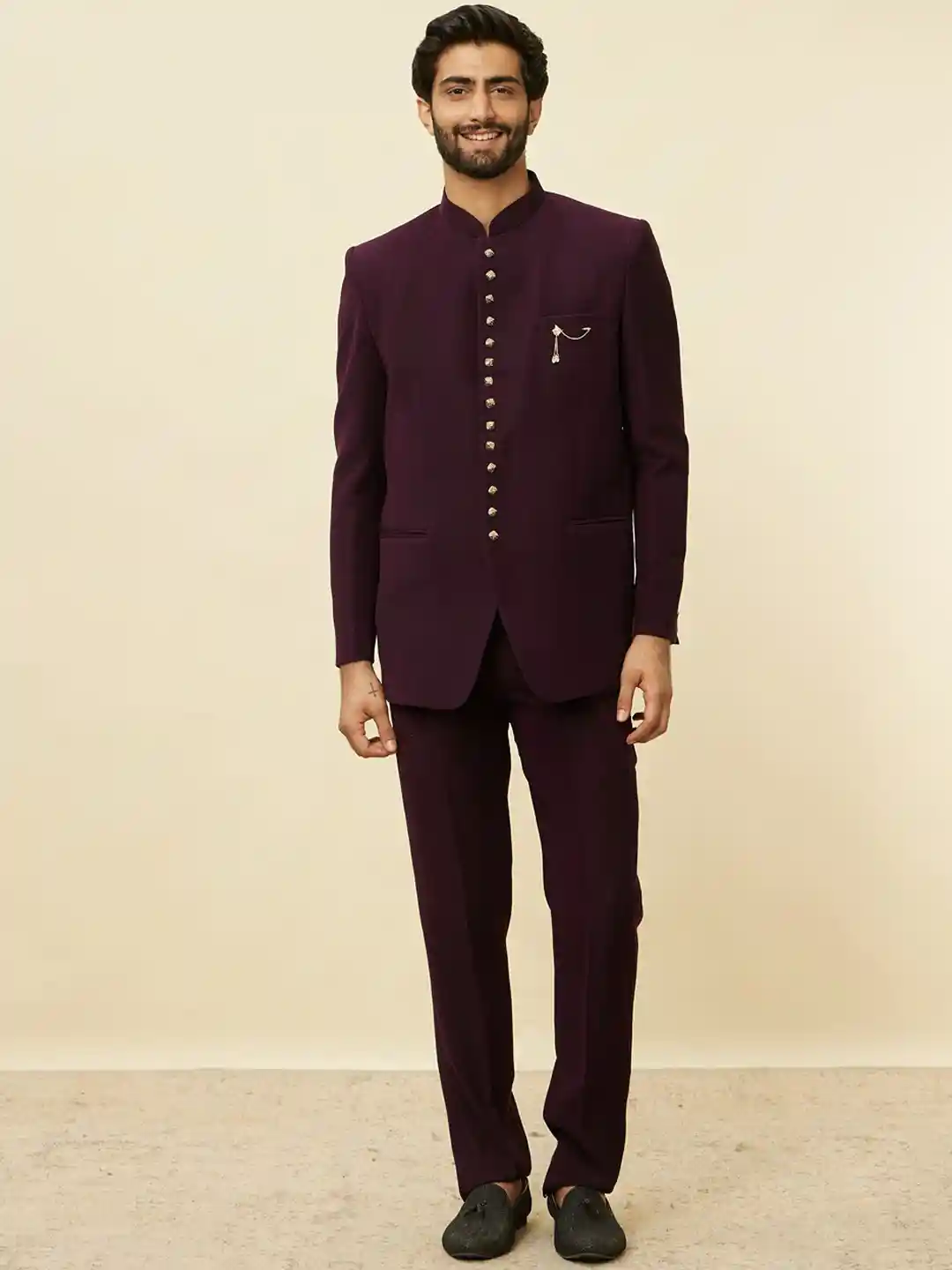 Buy Manyavar Men Single-Breasted Suit Suits for Men 27763396