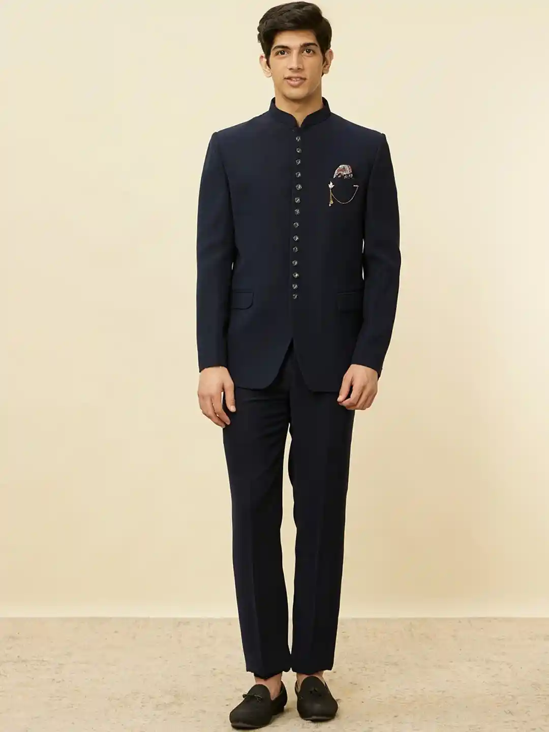 Buy Manyavar Men Bandh Gala Blazer Two-Piece Suit Suits for Men