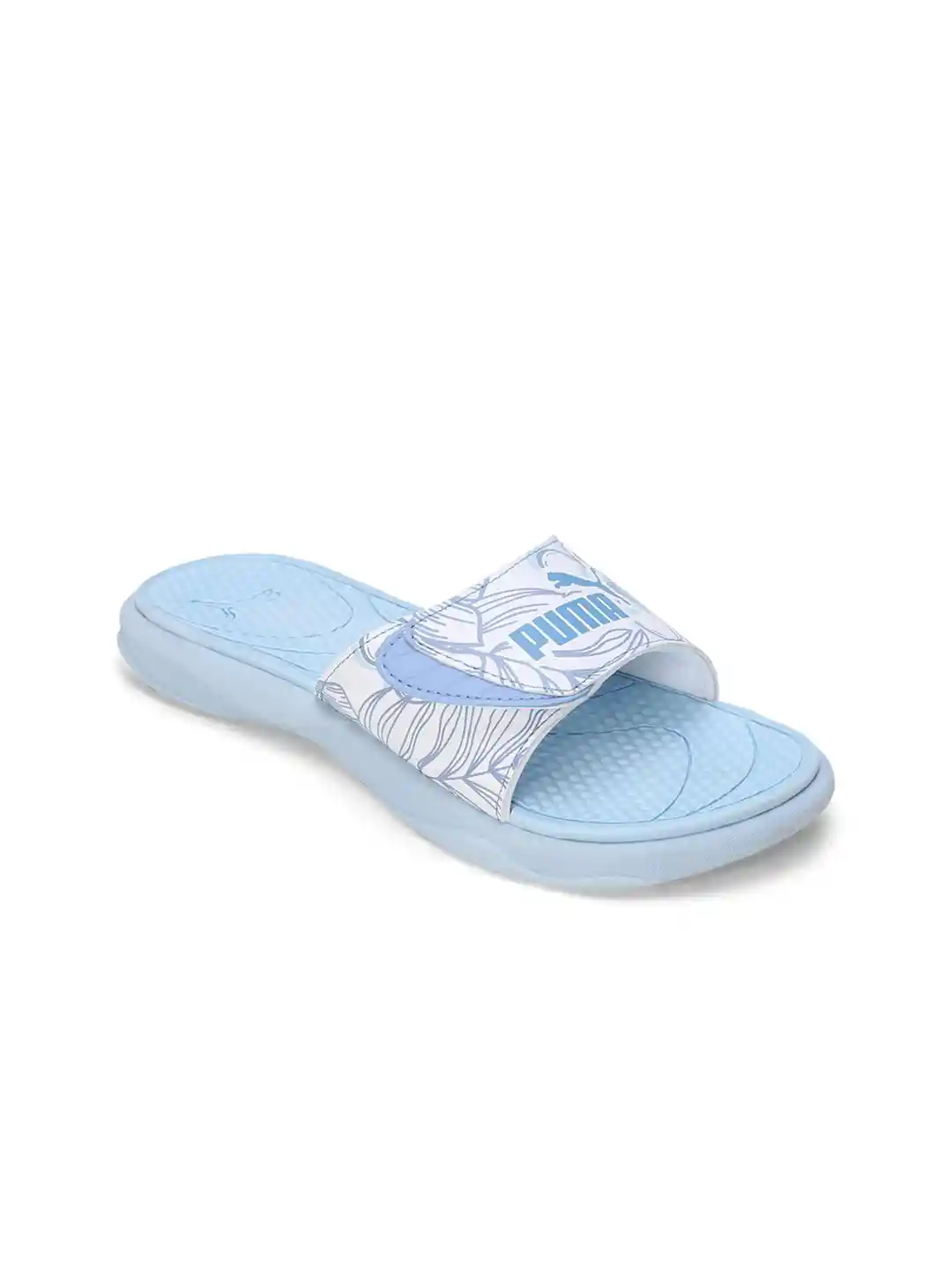 Sandals Womens White Puma Sliders Shop Puma Women's Slides LEADCAT
