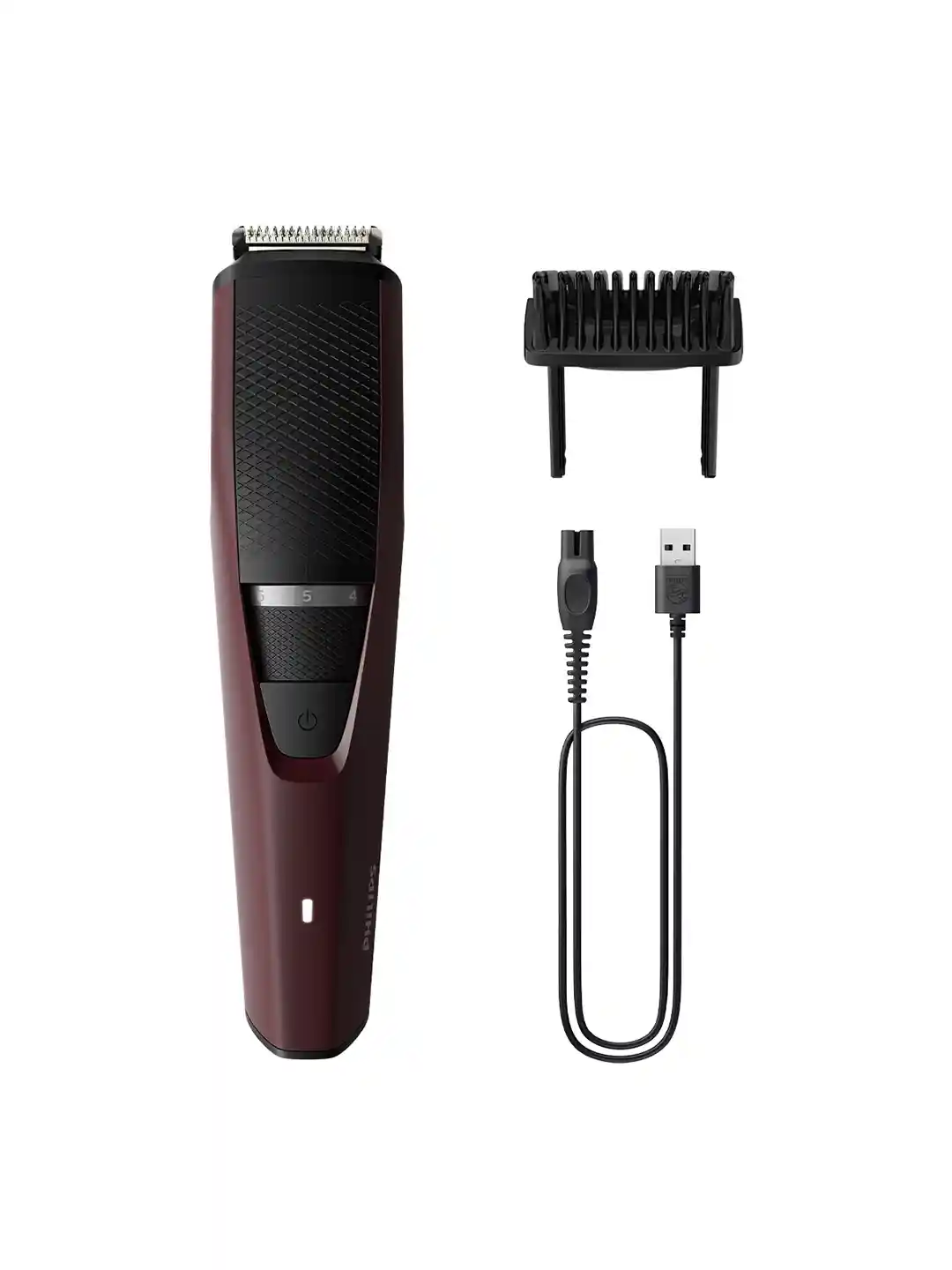 Philips BT3301/30 Series 3000 Beard Trimmer with Lift Trim Technology  Maroon