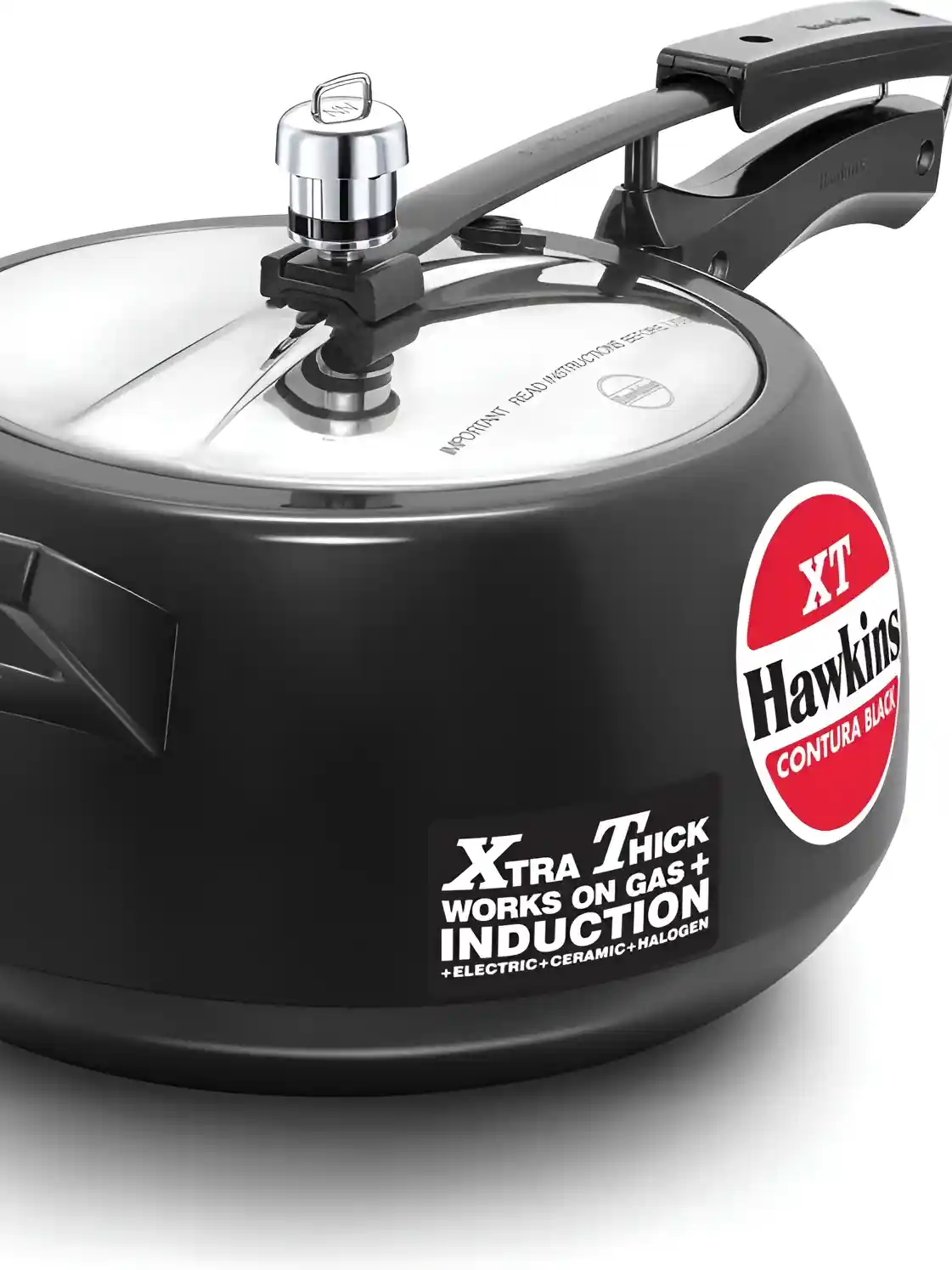 Buy Hawkins Contura Black Aluminium Induction Base Inner Lid Hard