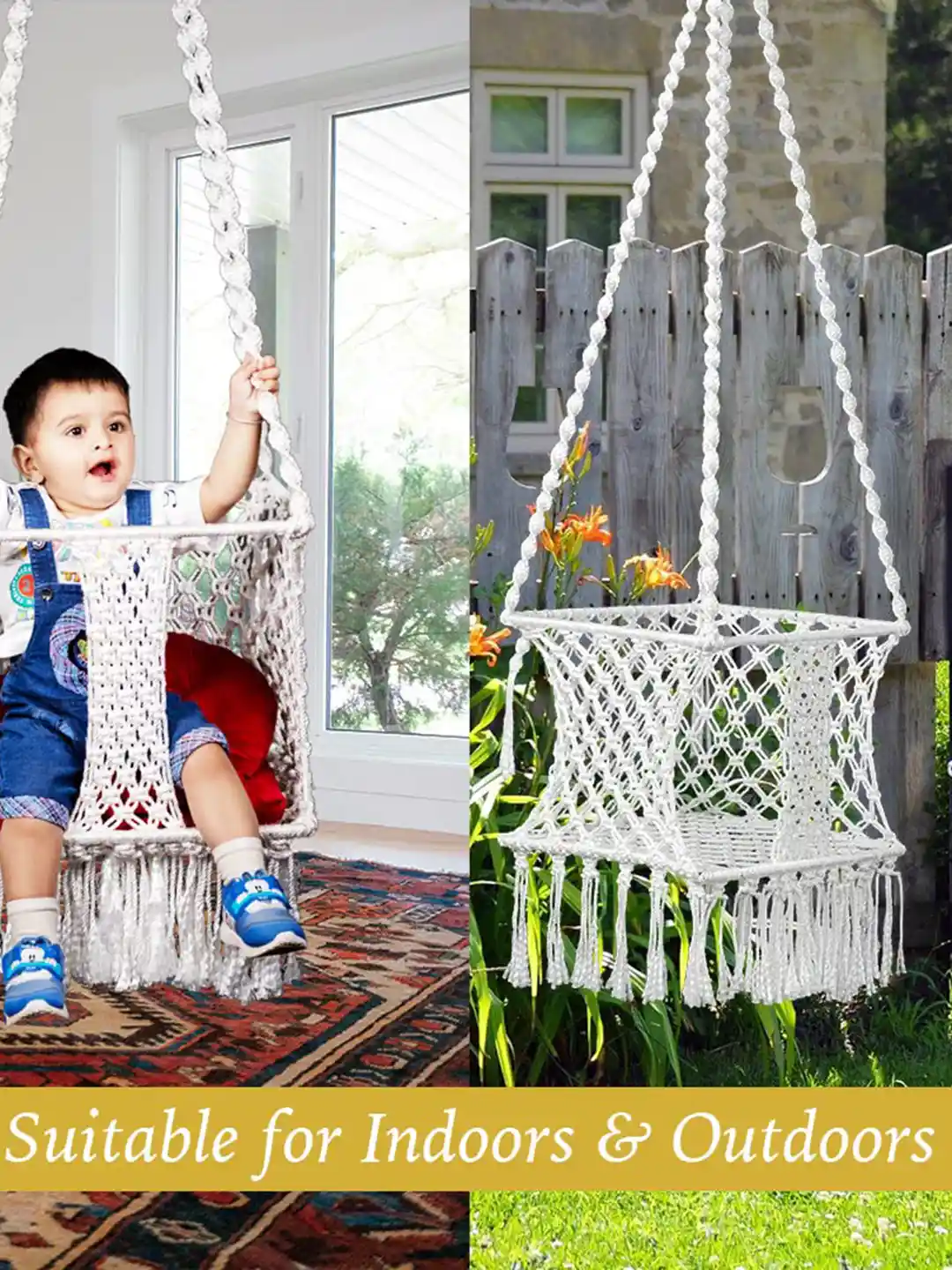 Buy Patiofy Premium Square Baby Swing Hammock Swing for Unisex