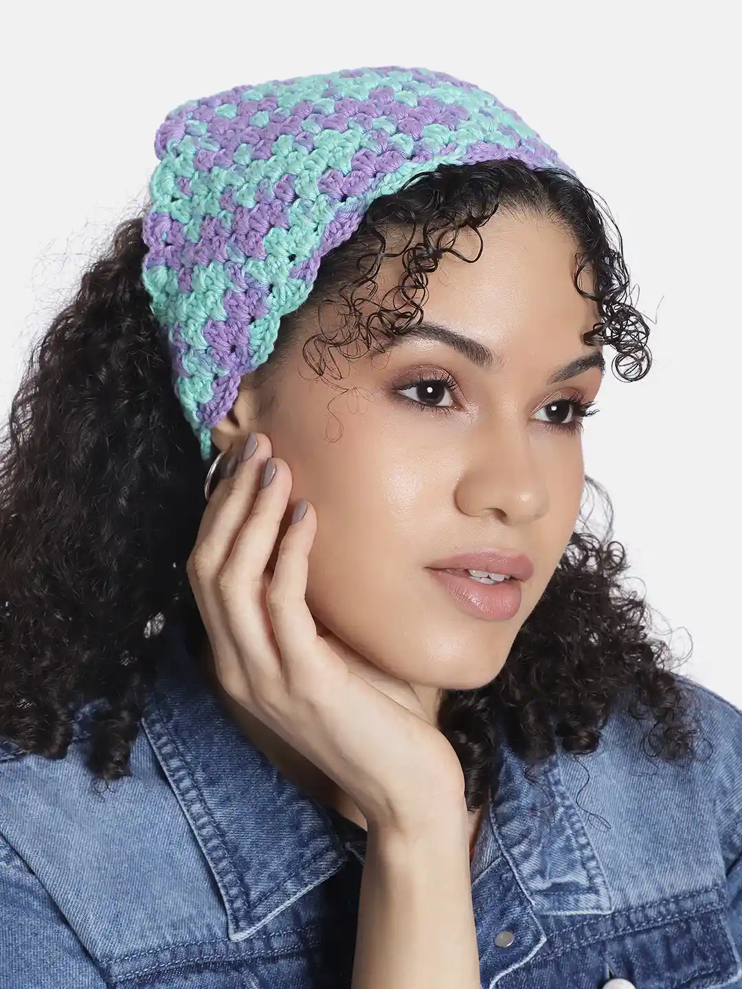 Buy Magic Needles Women Self Design Bandana Headband Headband