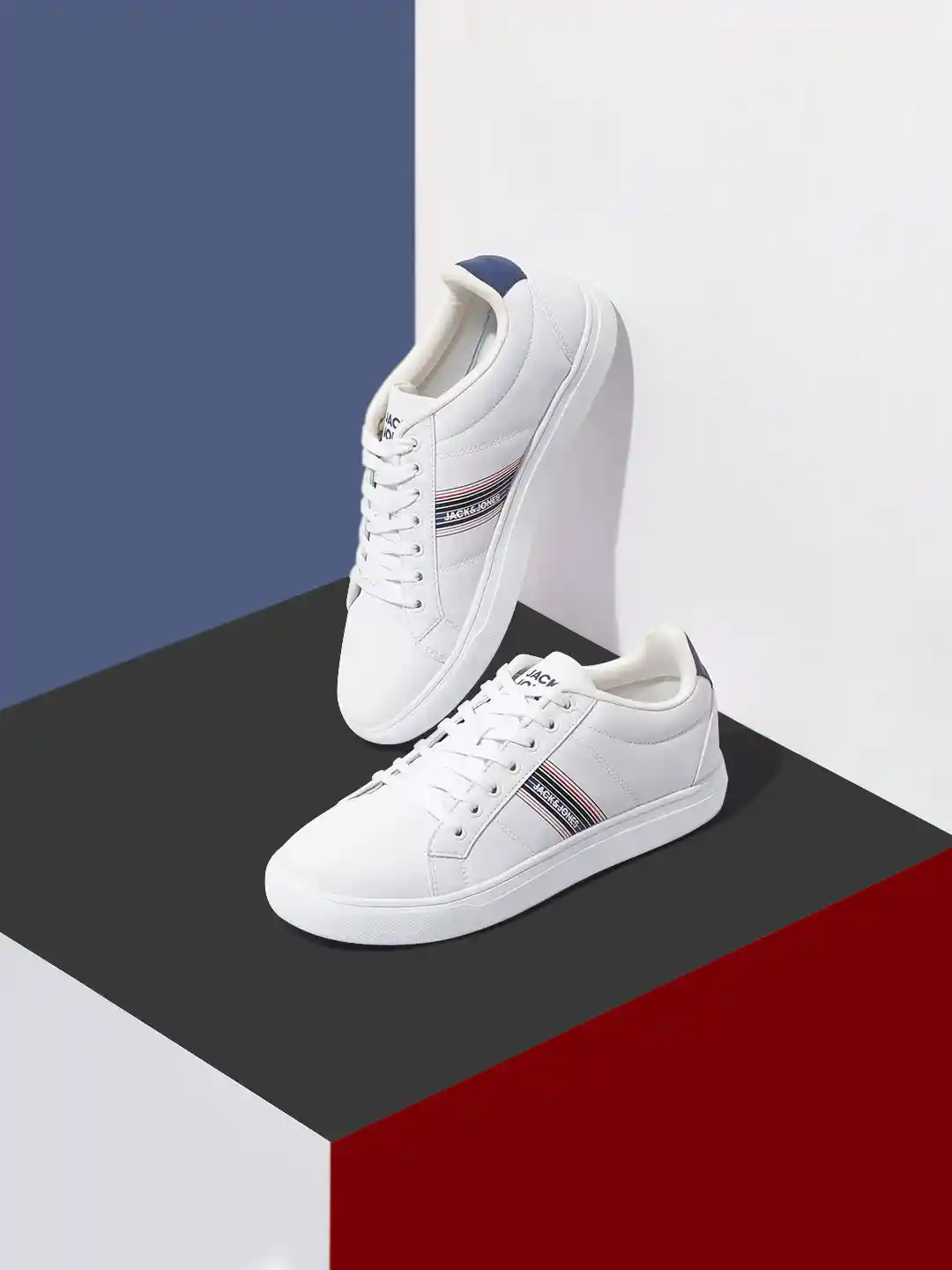 Buy Jack Jones Men Colourblocked PU Sneakers Casual Shoes for