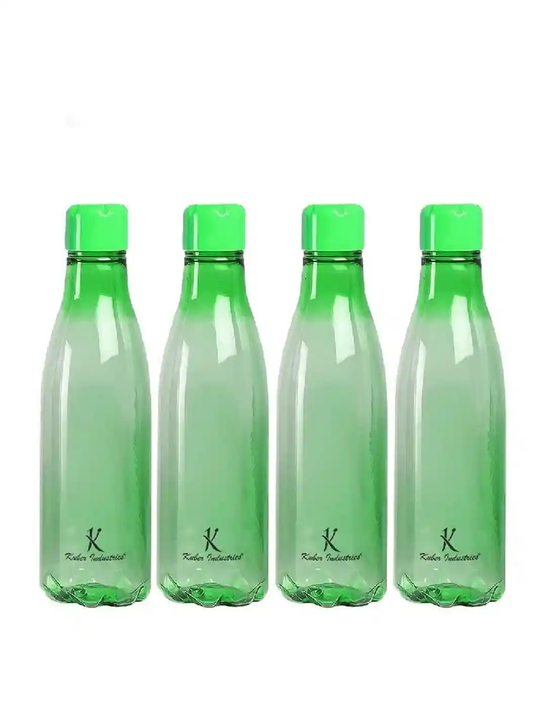 Kuber Industries Green Brand Logo Plastic Spill Proof Piece Water Bottle  1L - Main Image