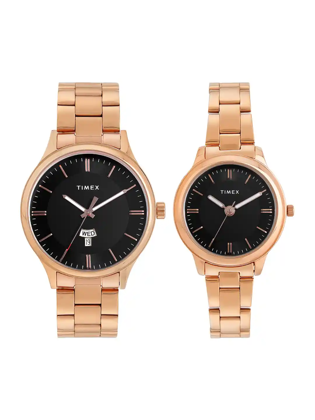 Buy Timex His Her Bracelet Style Analogue Couple Watch Gift Set