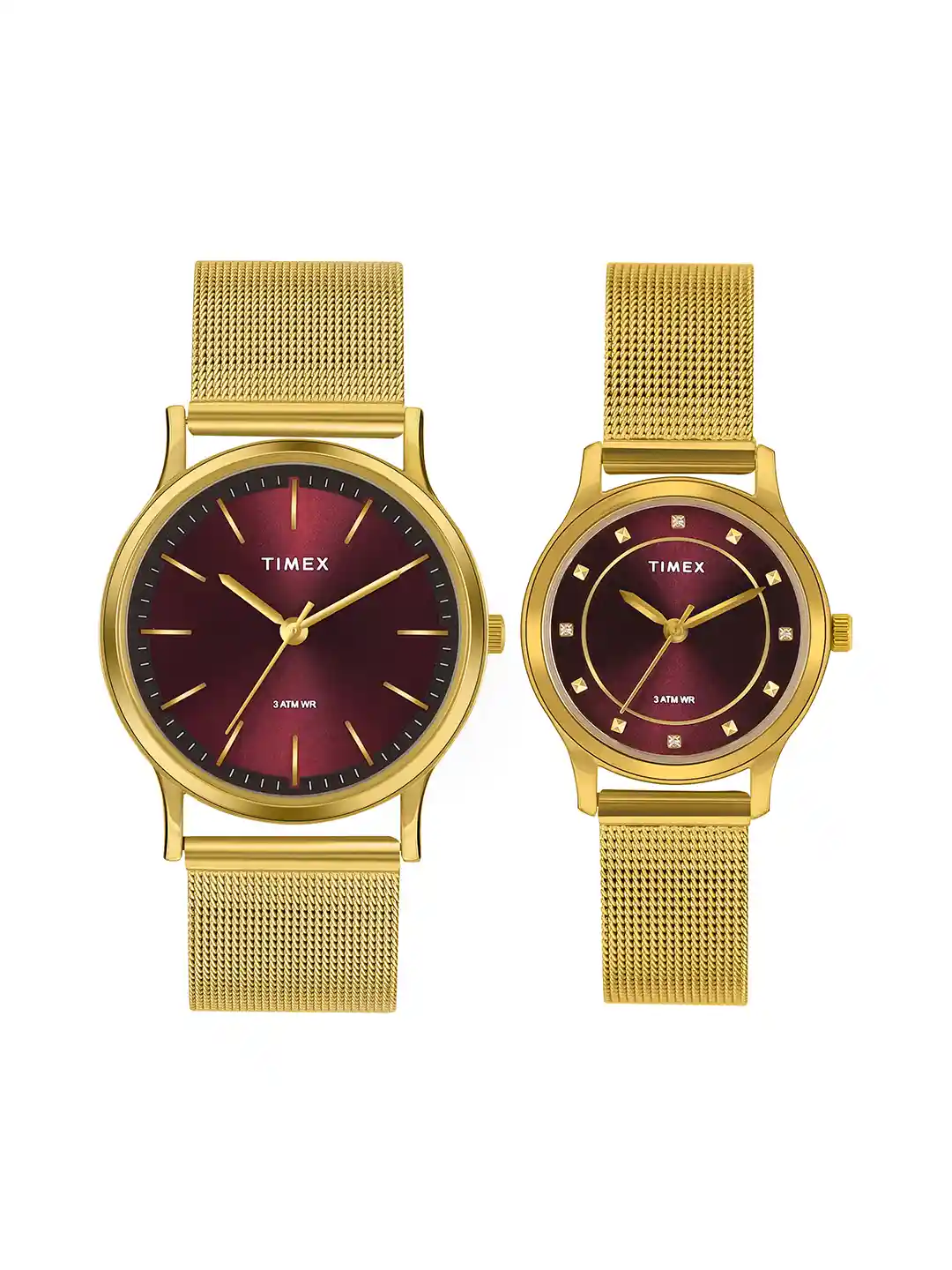 Buy Timex His Her Analogue Couple Watch Gift Set TW00ZP001