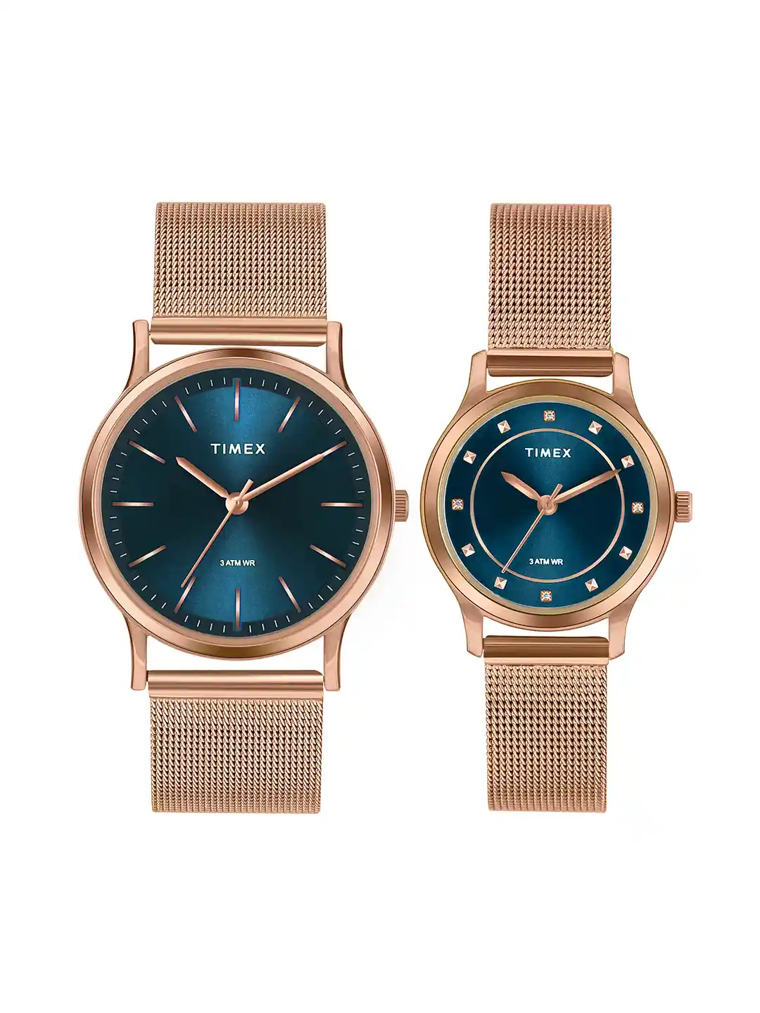 Buy Timex His Her Analogue Couple Watch Gift Set TW00ZP002