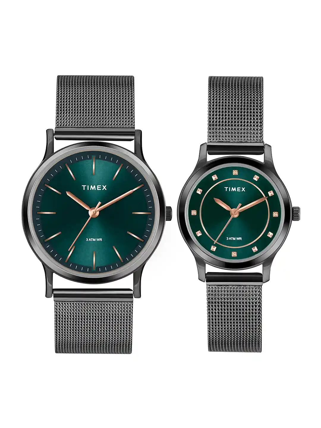 Buy Timex His Her Patterned Dial Bracelet Style Analogue