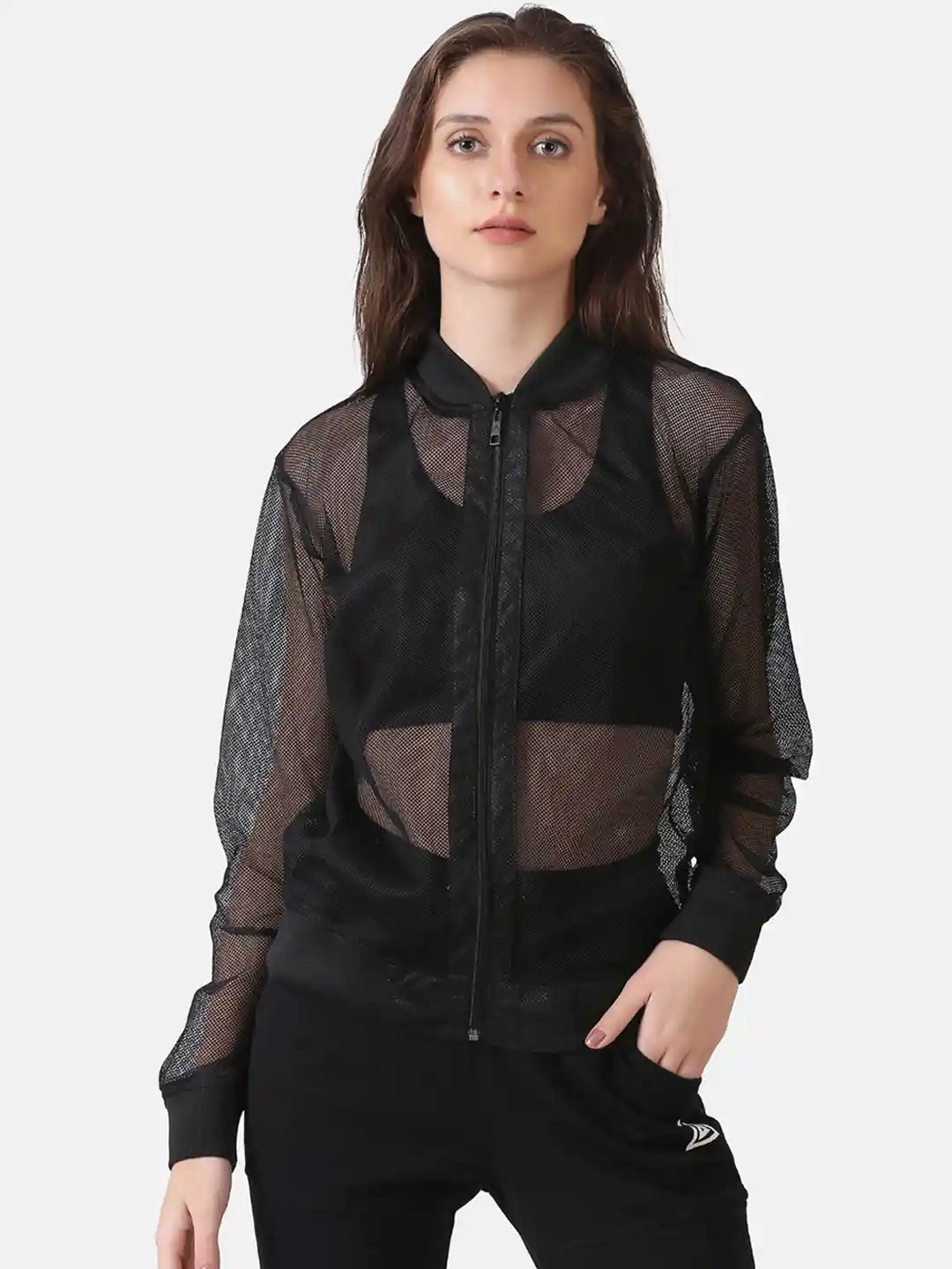 Buy Aesthetic Bodies Stand Collar Lightweight Dry Fit Bomber