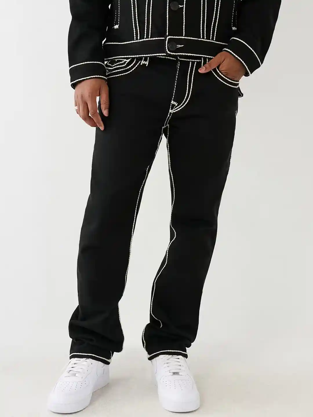 Buy True Religion Men Rope Stitch Ricky Straight Fit Mid-Rise