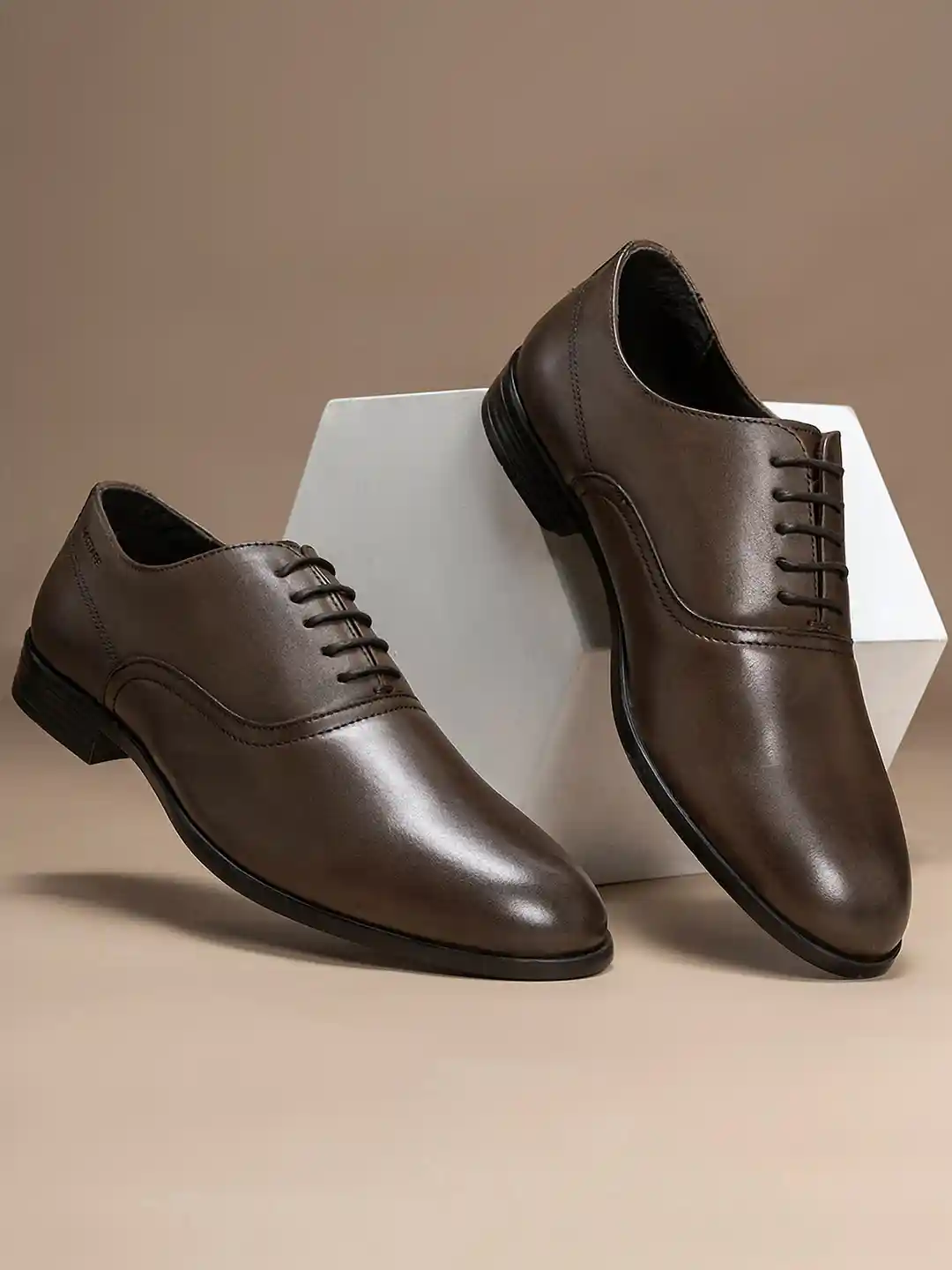 Red Tape Brown Derby Shoes Red Tape Men's Tan Formal Shoes – CliqToday