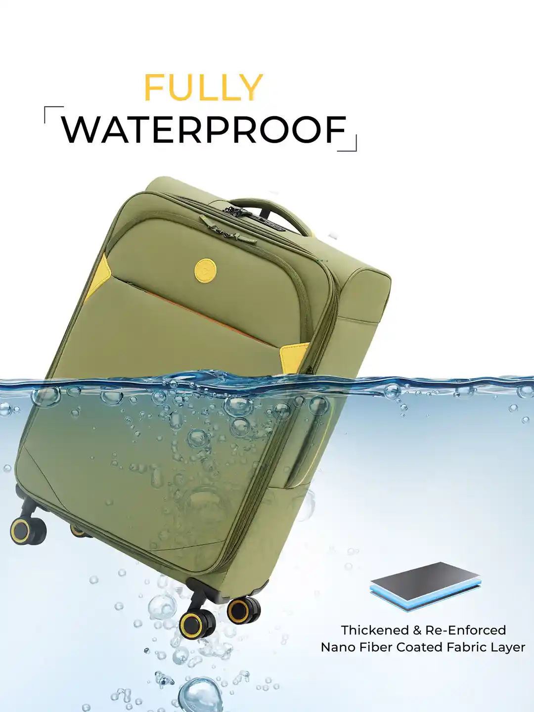 Buy VERAGE Cambridge Unisex Soft Sided Cabin Trolly Bag Trolley