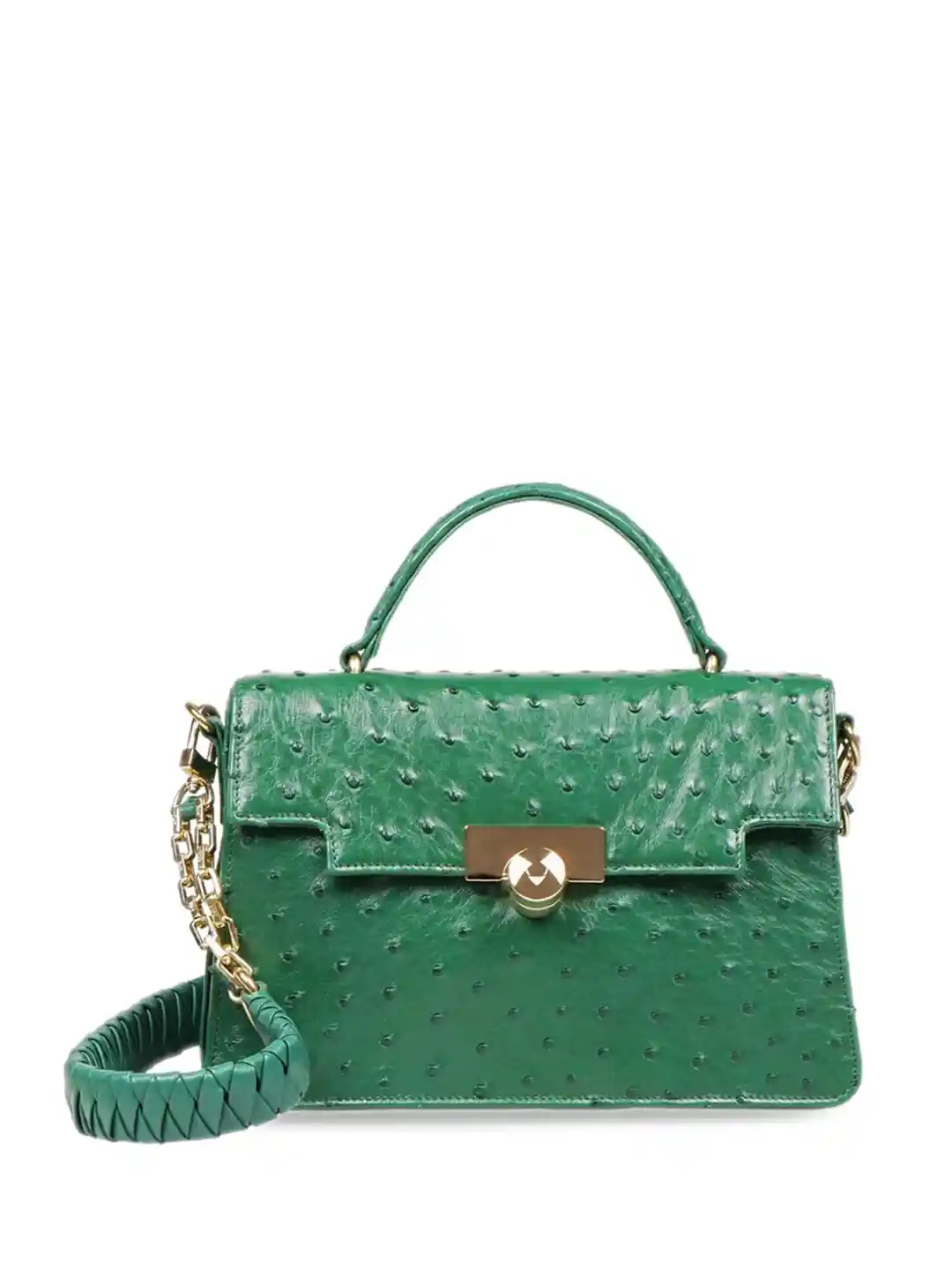 Buy Hidesign Leather Structured Shoulder Bag with Bow Detail