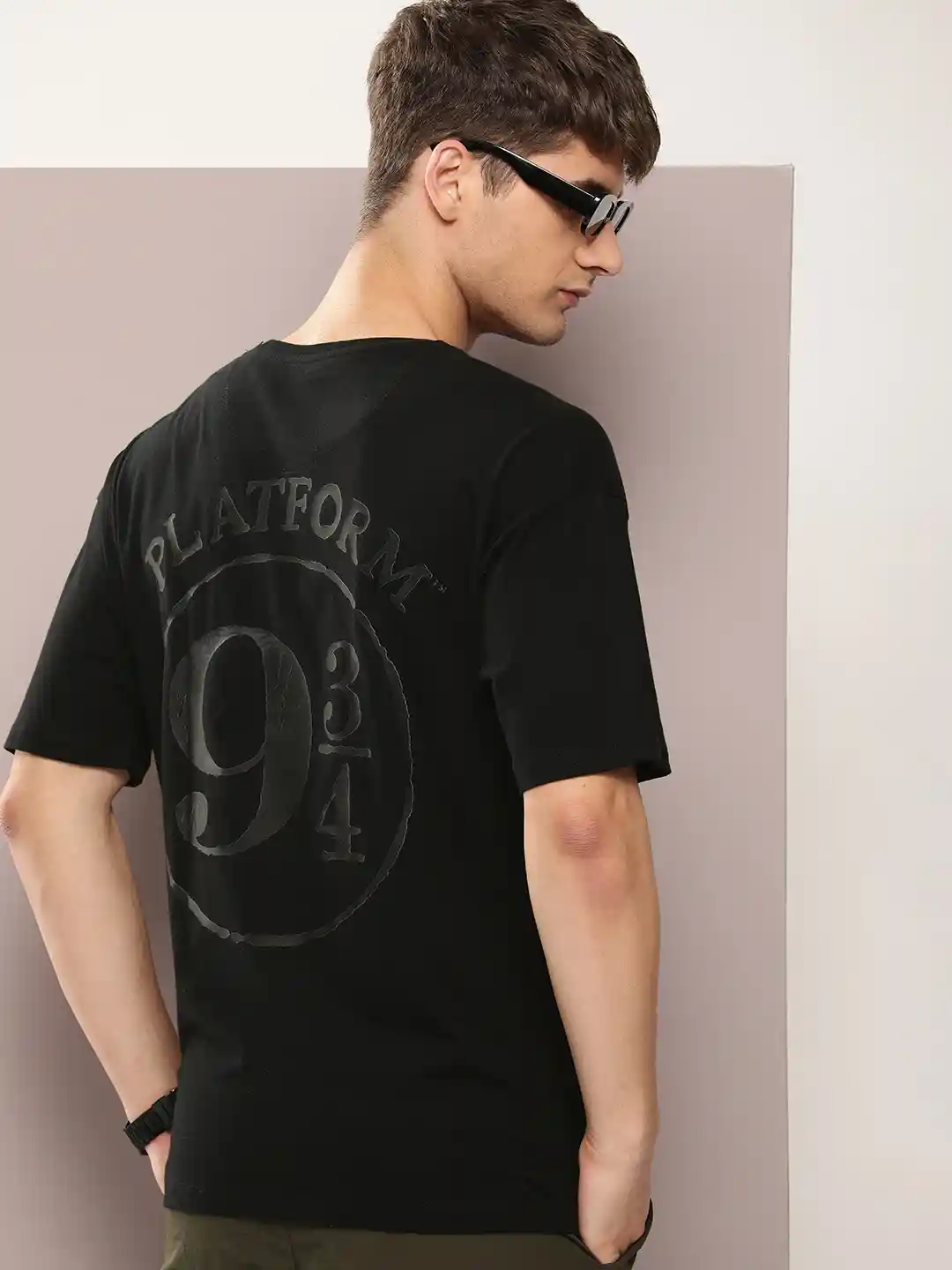 Kook N Keech Harry Potter Men Harry Potter Printed Oversized Drop-Shoulder  Sleeves T-shirt