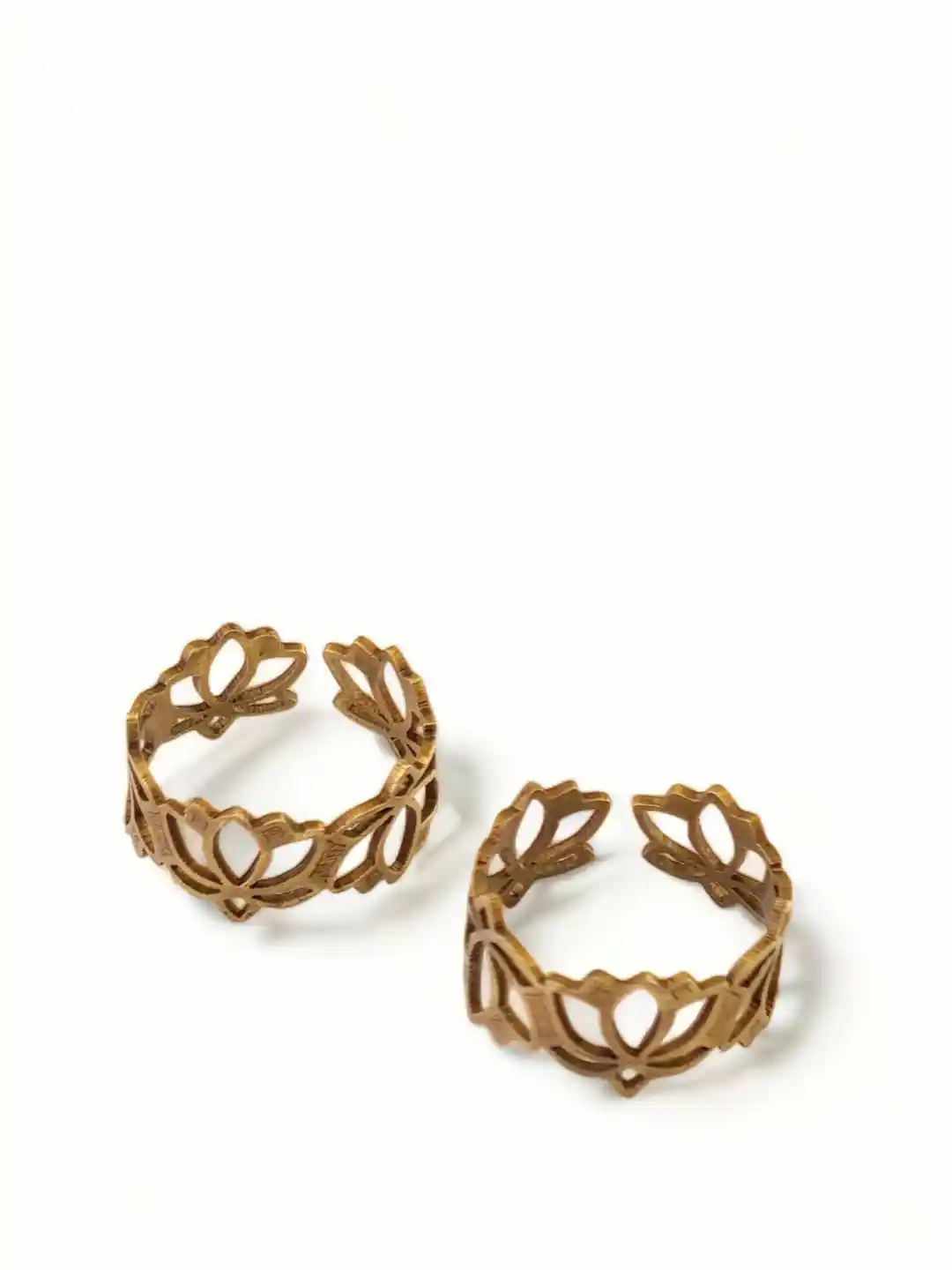 Buy Goldnera Gold-Plated Oxidised Toe Rings Toe Rings for Women