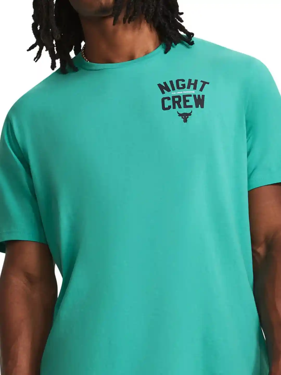 Buy UNDER ARMOUR Project Rock Night Crew Short Sleeve T-Shirt