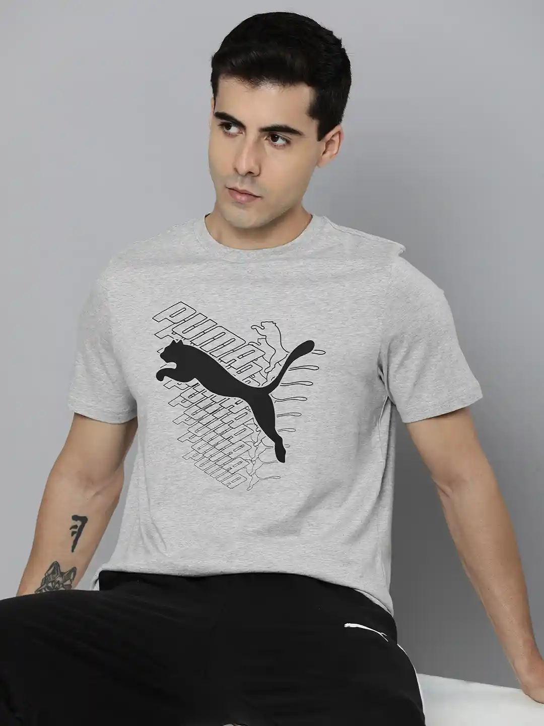 Puma Brand Logo Printed Pure Cotton T-shirt
